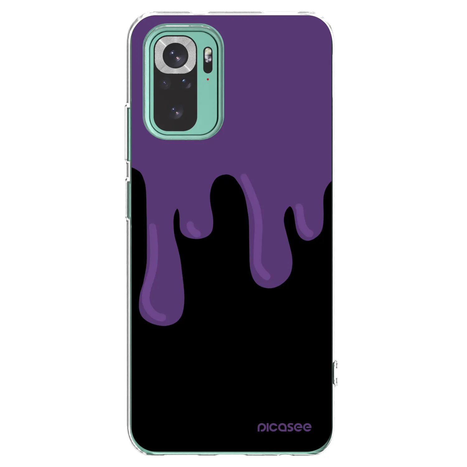 Picasee silikonový průhledný obal pro Xiaomi Redmi Note 10 Pro - Purple spooky