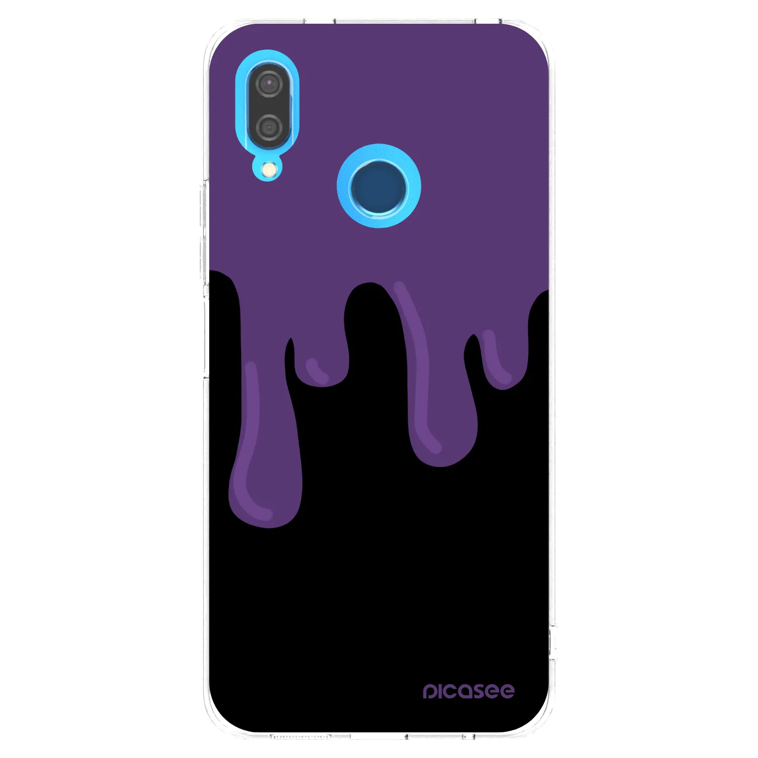 Picasee silikonový průhledný obal pro Huawei P20 Lite - Purple spooky