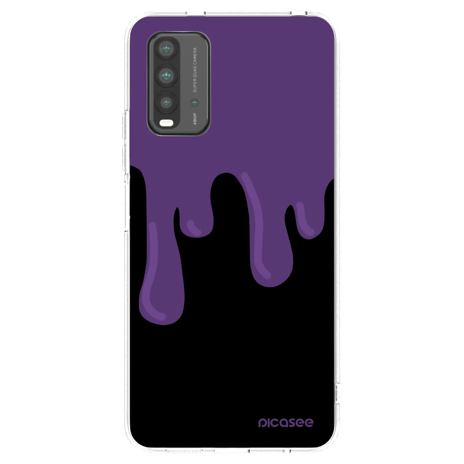 Picasee silikonový černý obal pro Xiaomi Redmi 9T - Purple spooky