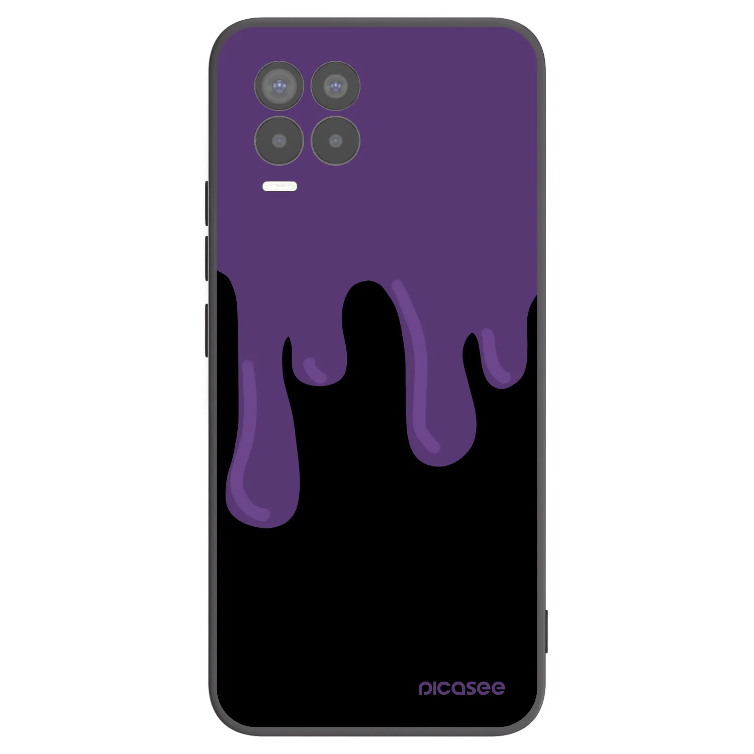 Picasee silikonový černý obal pro Realme 8 Pro - Purple spooky