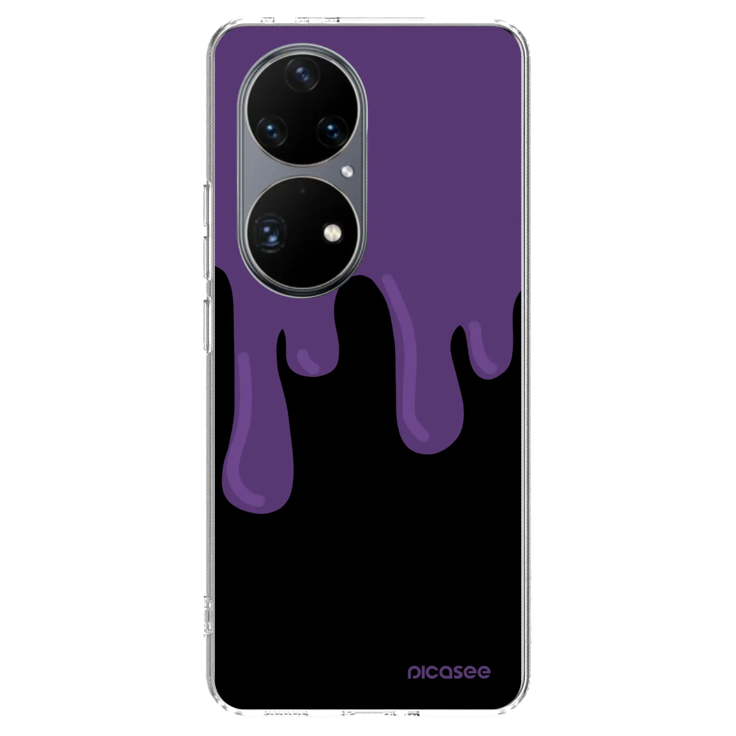 Picasee silikonový průhledný obal pro Huawei P50 - Purple spooky