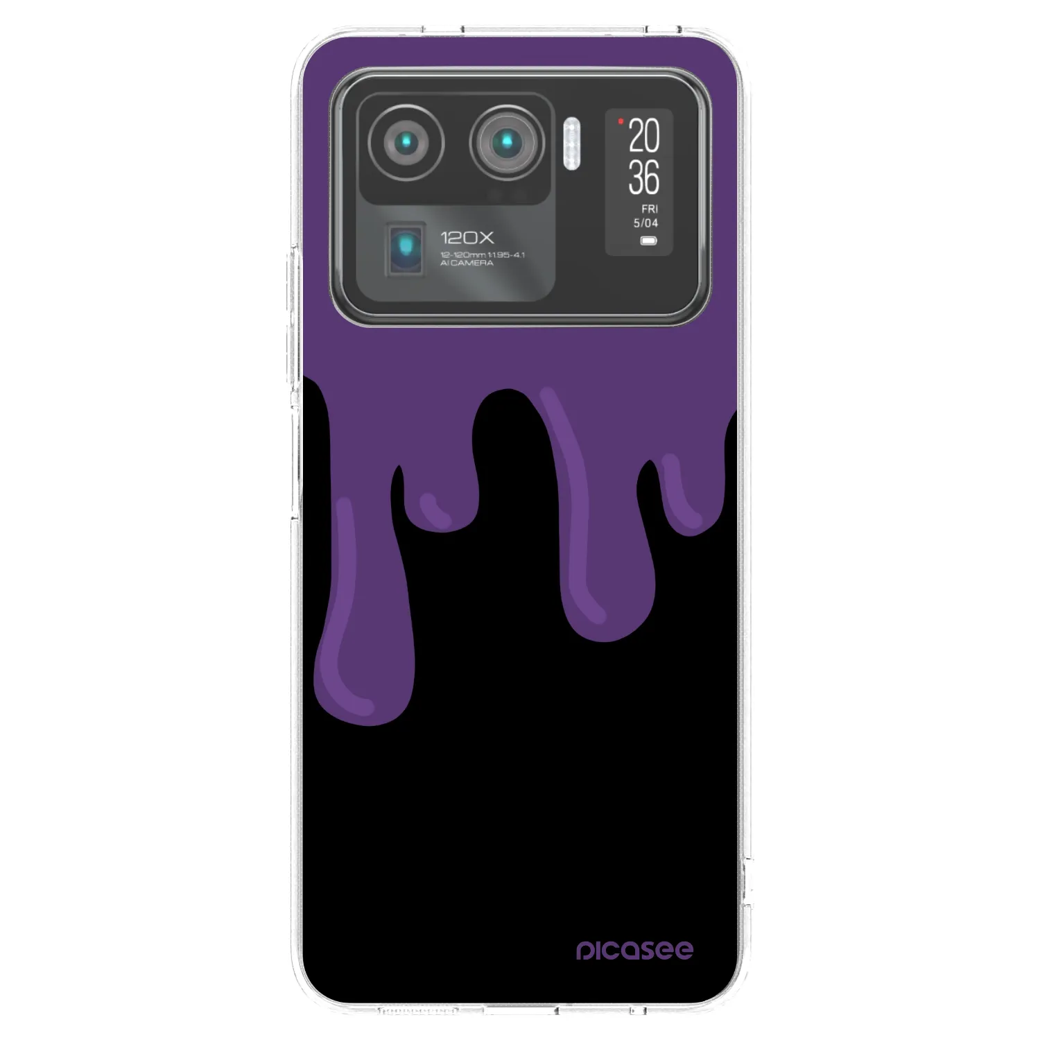 Picasee silikonový průhledný obal pro Xiaomi Mi 11 Ultra - Purple spooky
