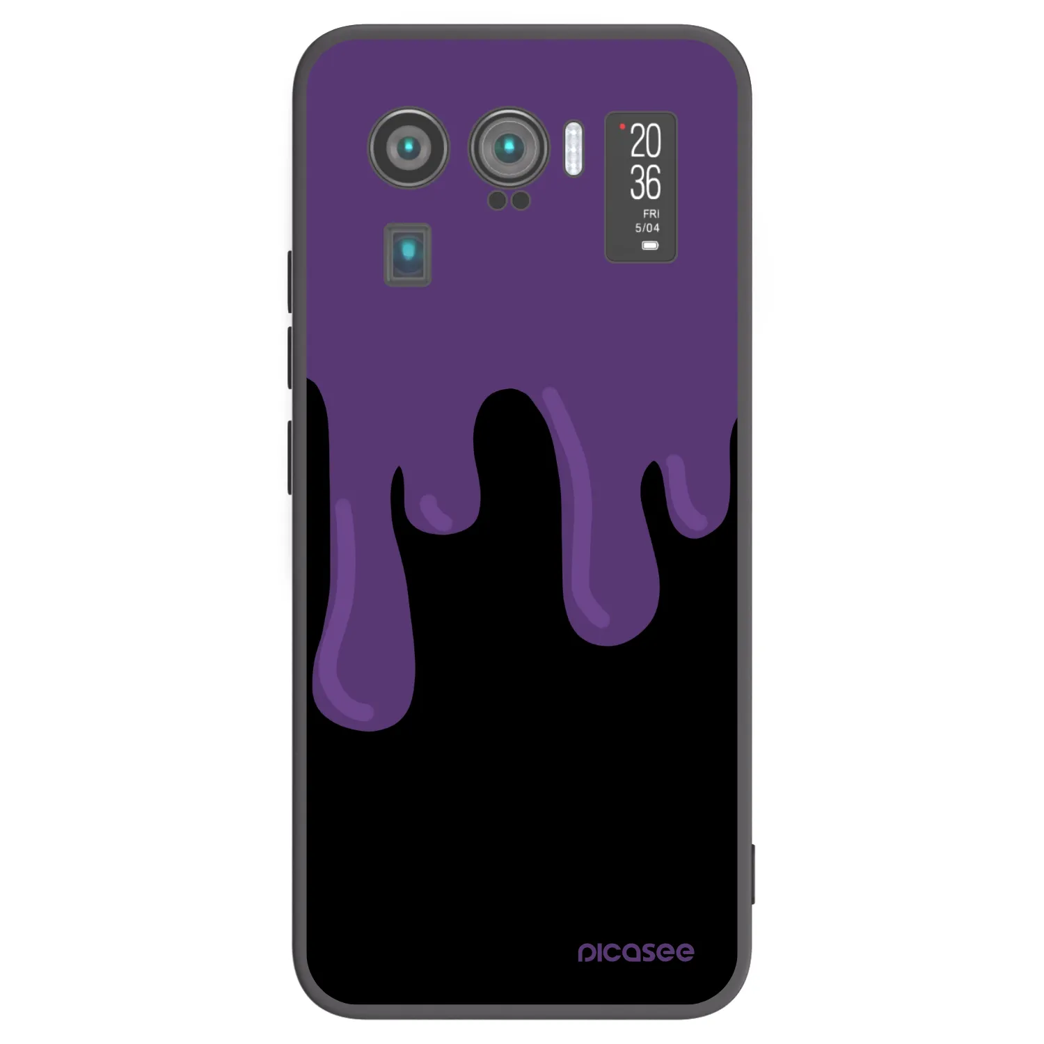 Picasee silikonový černý obal pro Xiaomi Mi 11 Ultra - Purple spooky