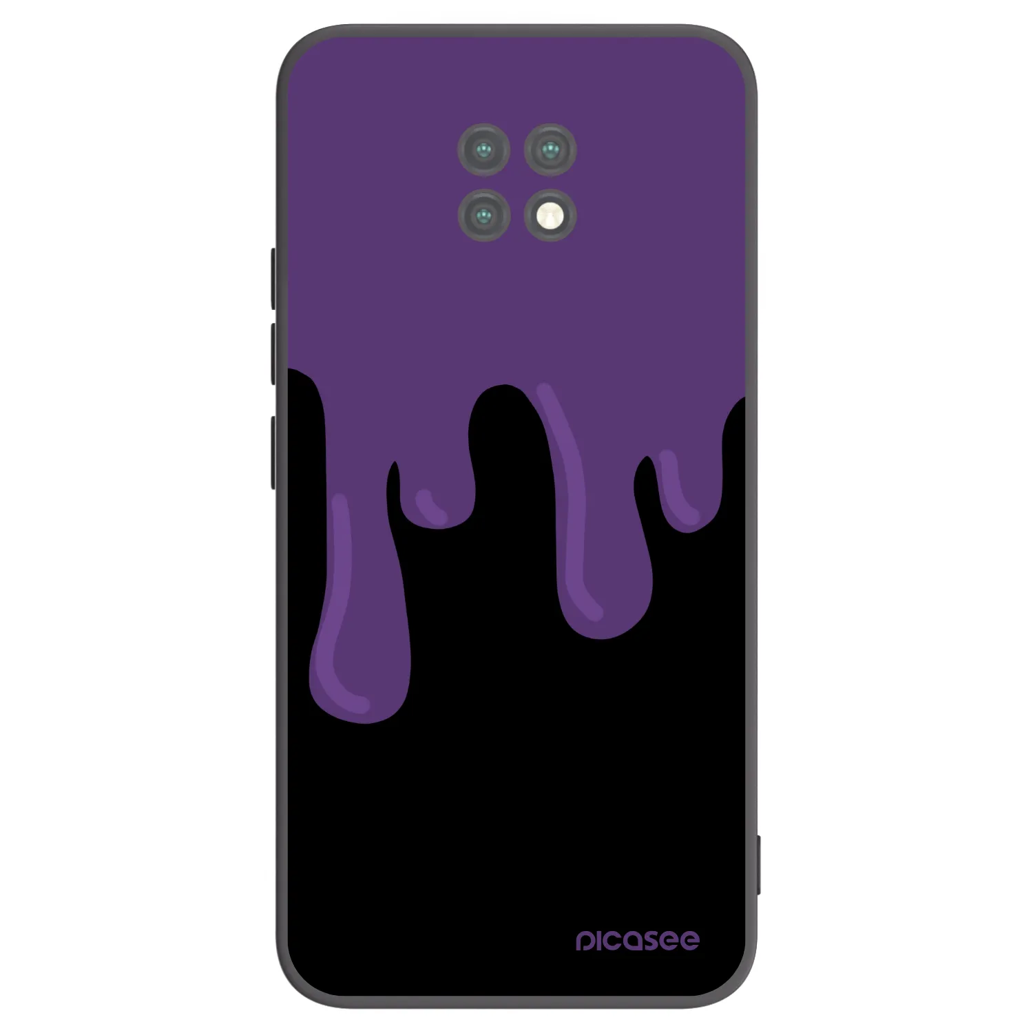 Picasee silikonový černý obal pro Xiaomi Redmi Note 9T - Purple spooky