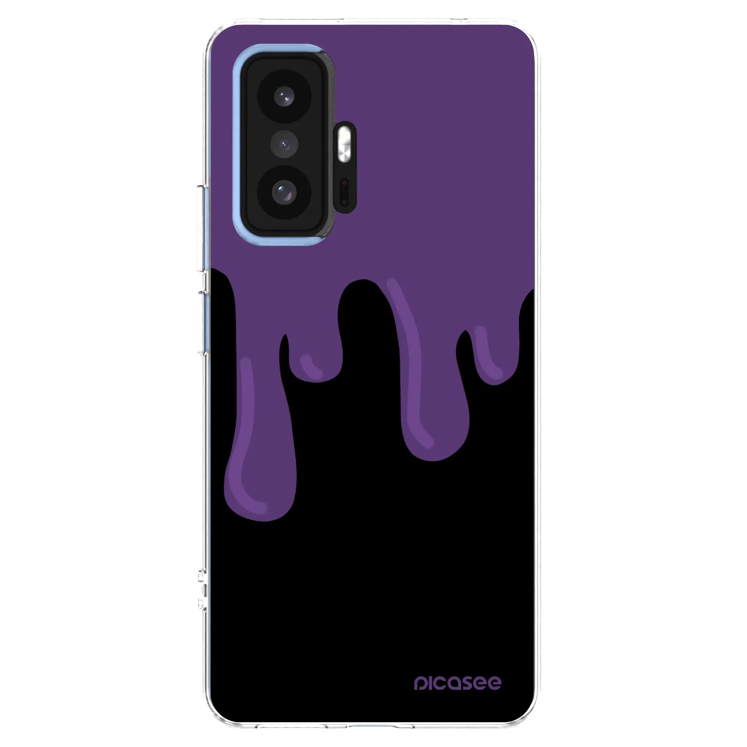 Picasee silikonový průhledný obal pro Xiaomi 11T Pro - Purple spooky