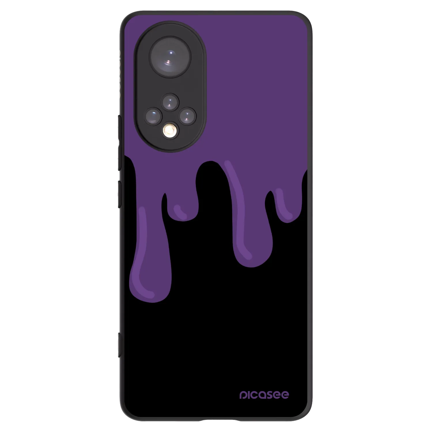 Picasee silikonový černý obal pro Huawei Nova 9 - Purple spooky