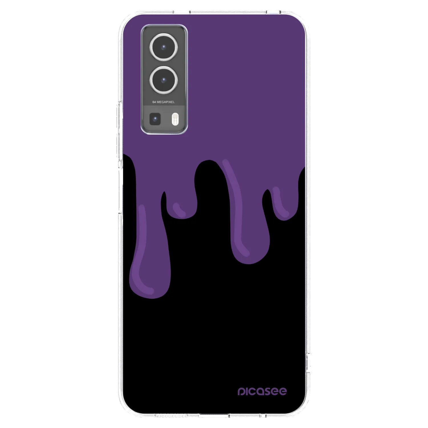 Picasee silikonový průhledný obal pro Vivo Y72 5G - Purple spooky