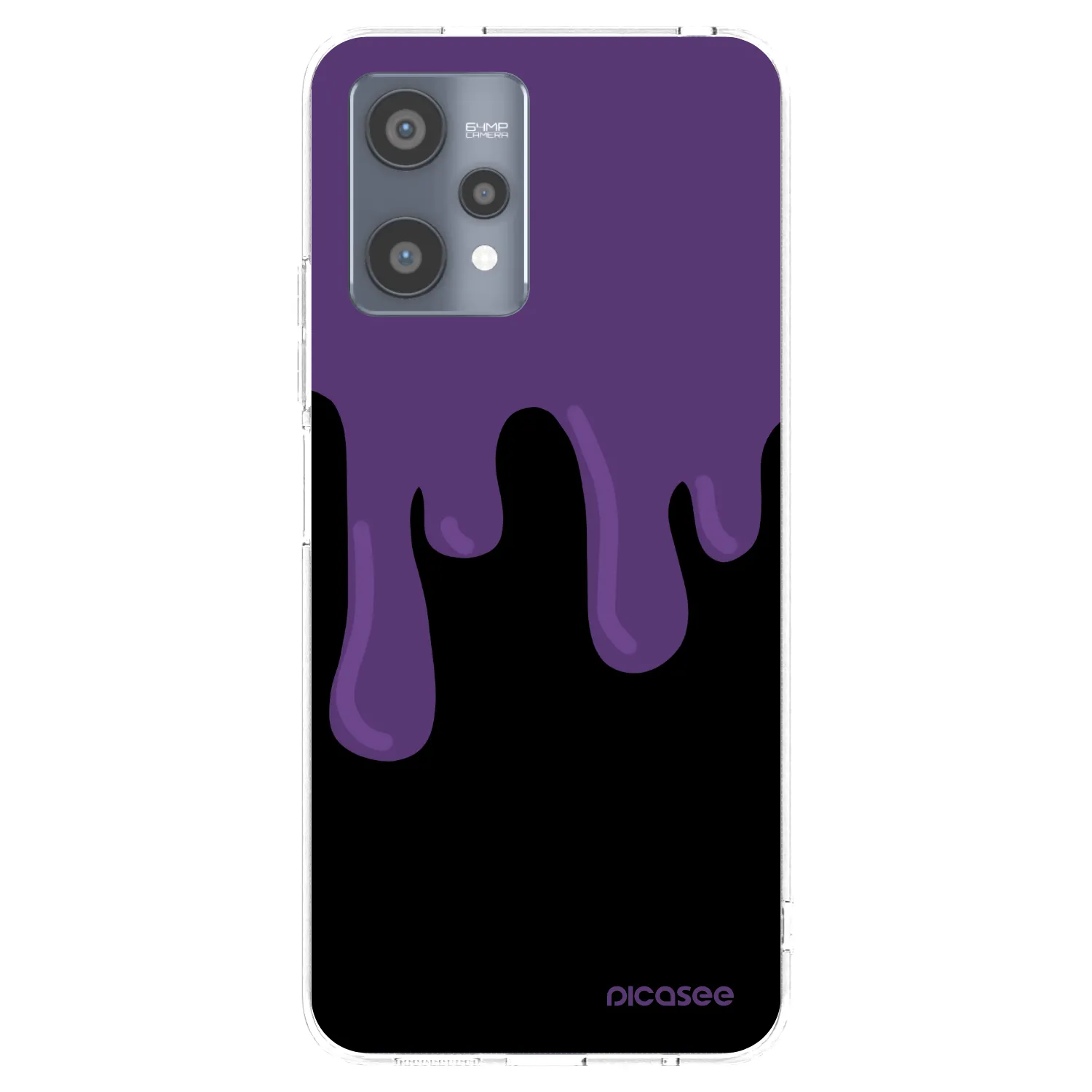 Picasee silikonový průhledný obal pro Realme 9 Pro 5G - Purple spooky