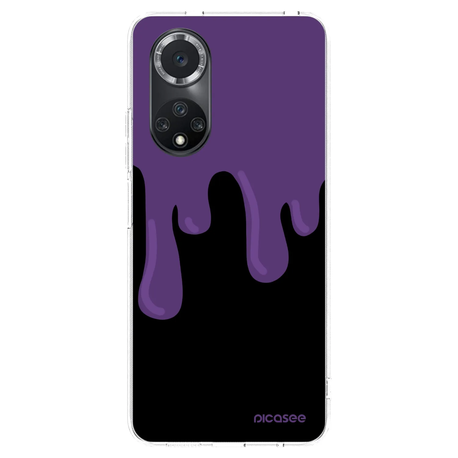 Picasee silikonový průhledný obal pro Huawei Nova 9 SE - Purple spooky