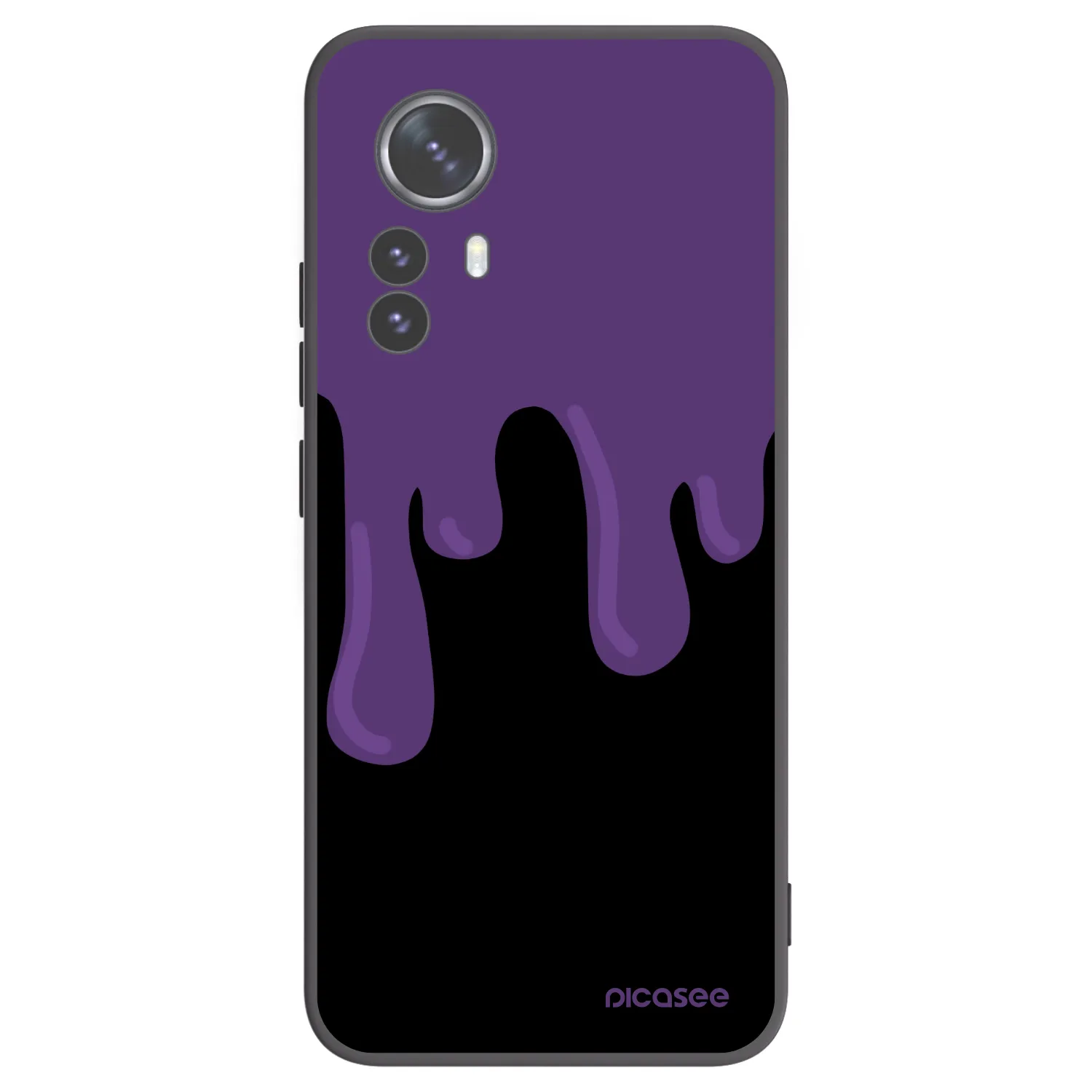 Picasee silikonový černý obal pro Xiaomi 12 Pro - Purple spooky