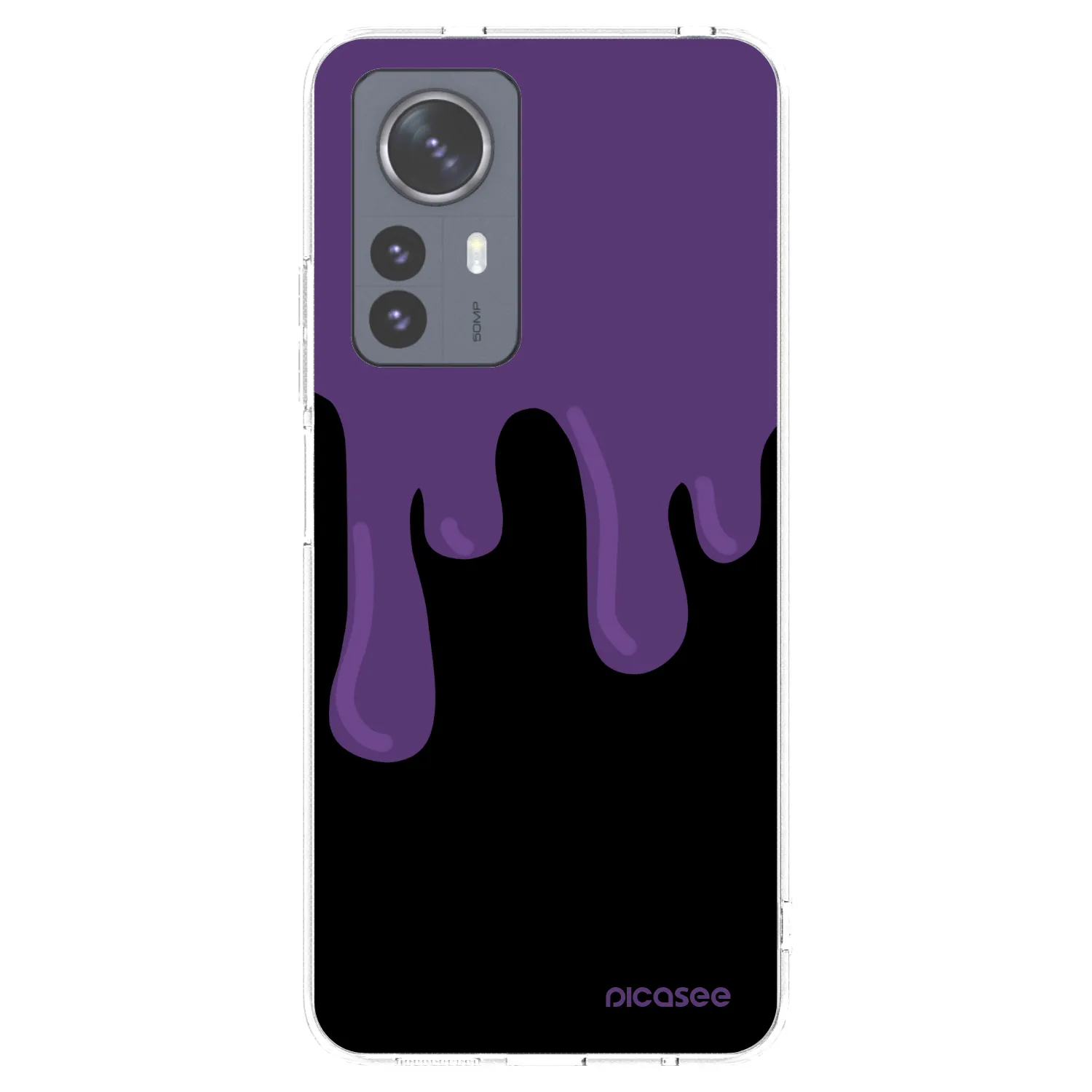 Picasee silikonový průhledný obal pro Xiaomi 12 Pro - Purple spooky