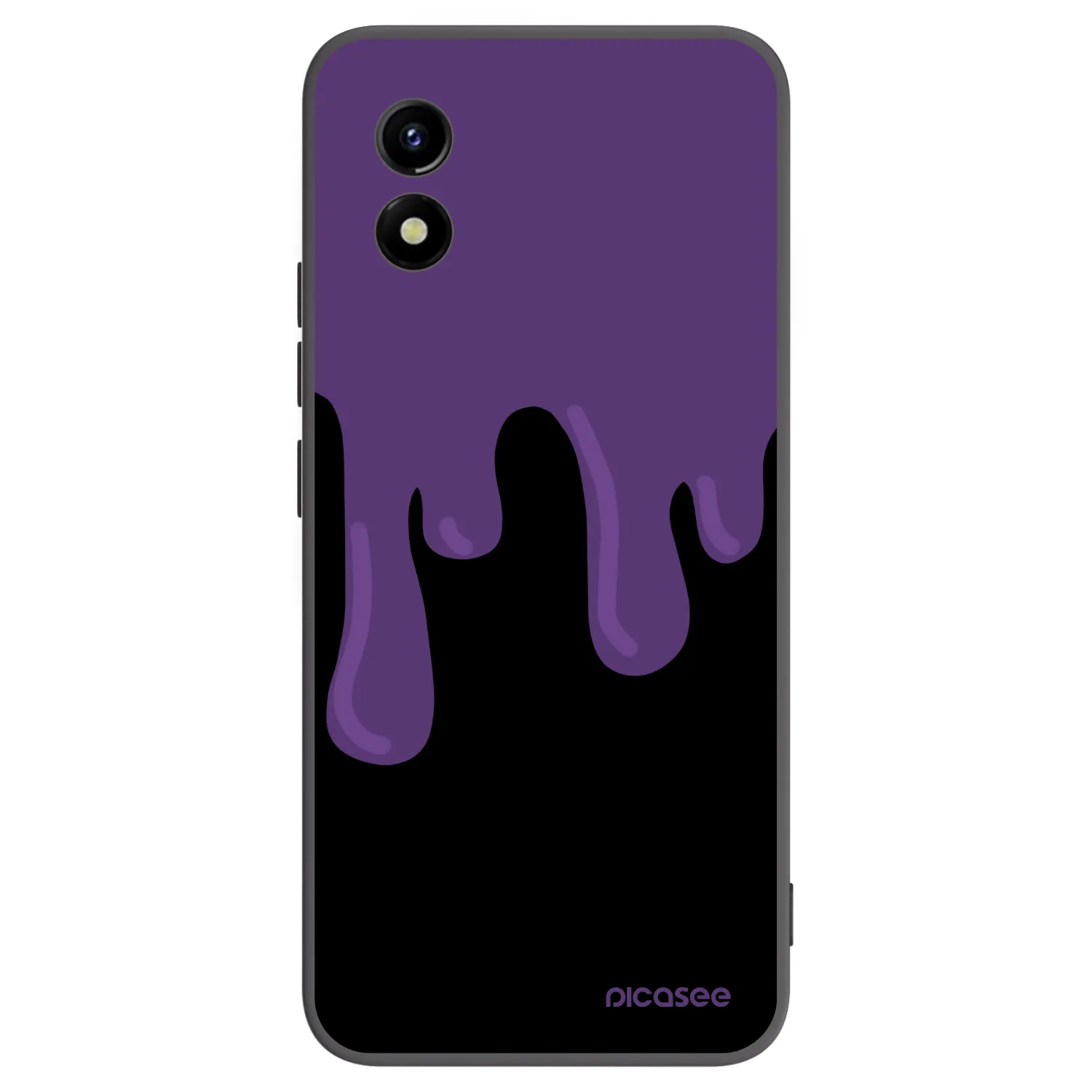 Picasee silikonový černý obal pro Vivo Y01 - Purple spooky