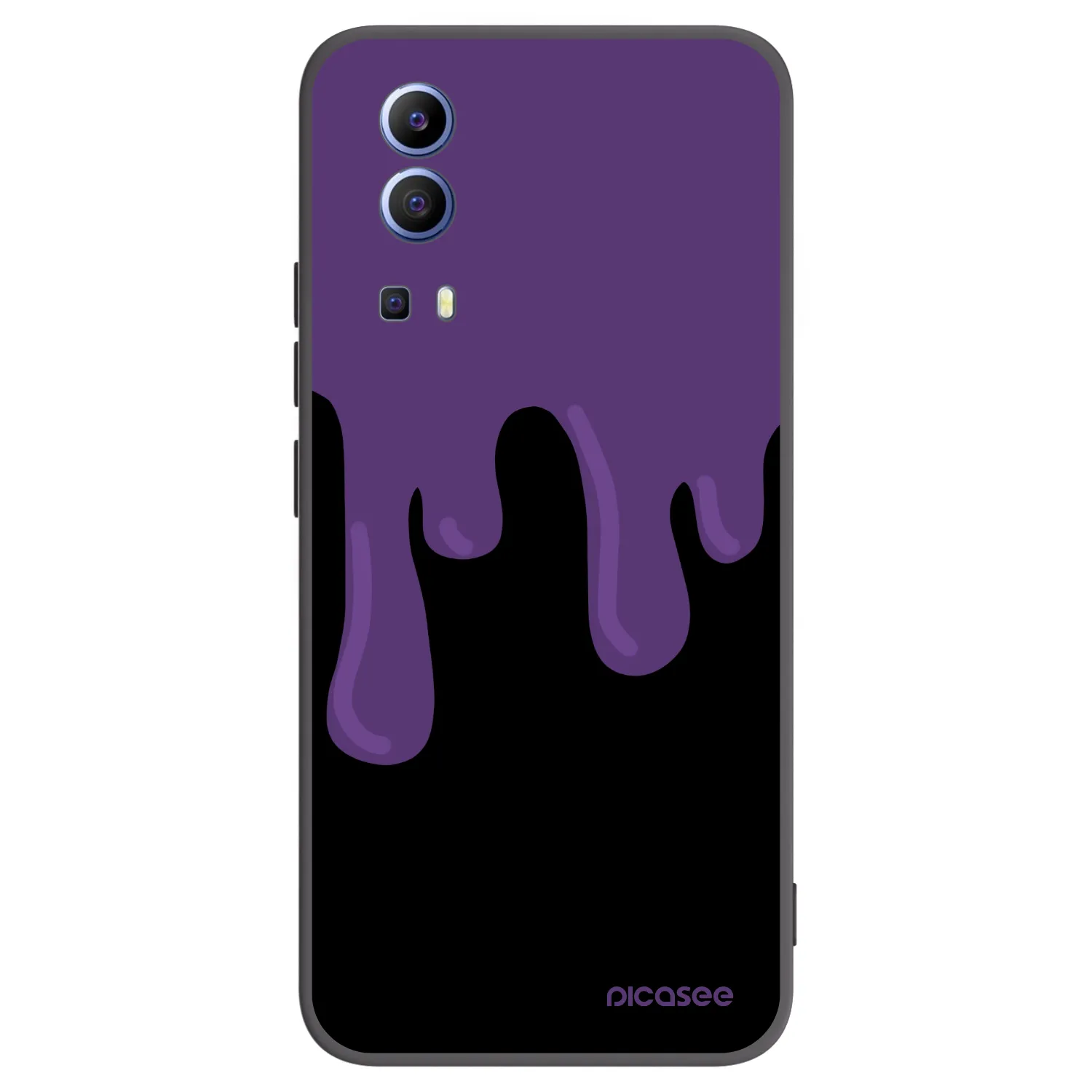 Picasee silikonový černý obal pro Vivo Y52 5G - Purple spooky