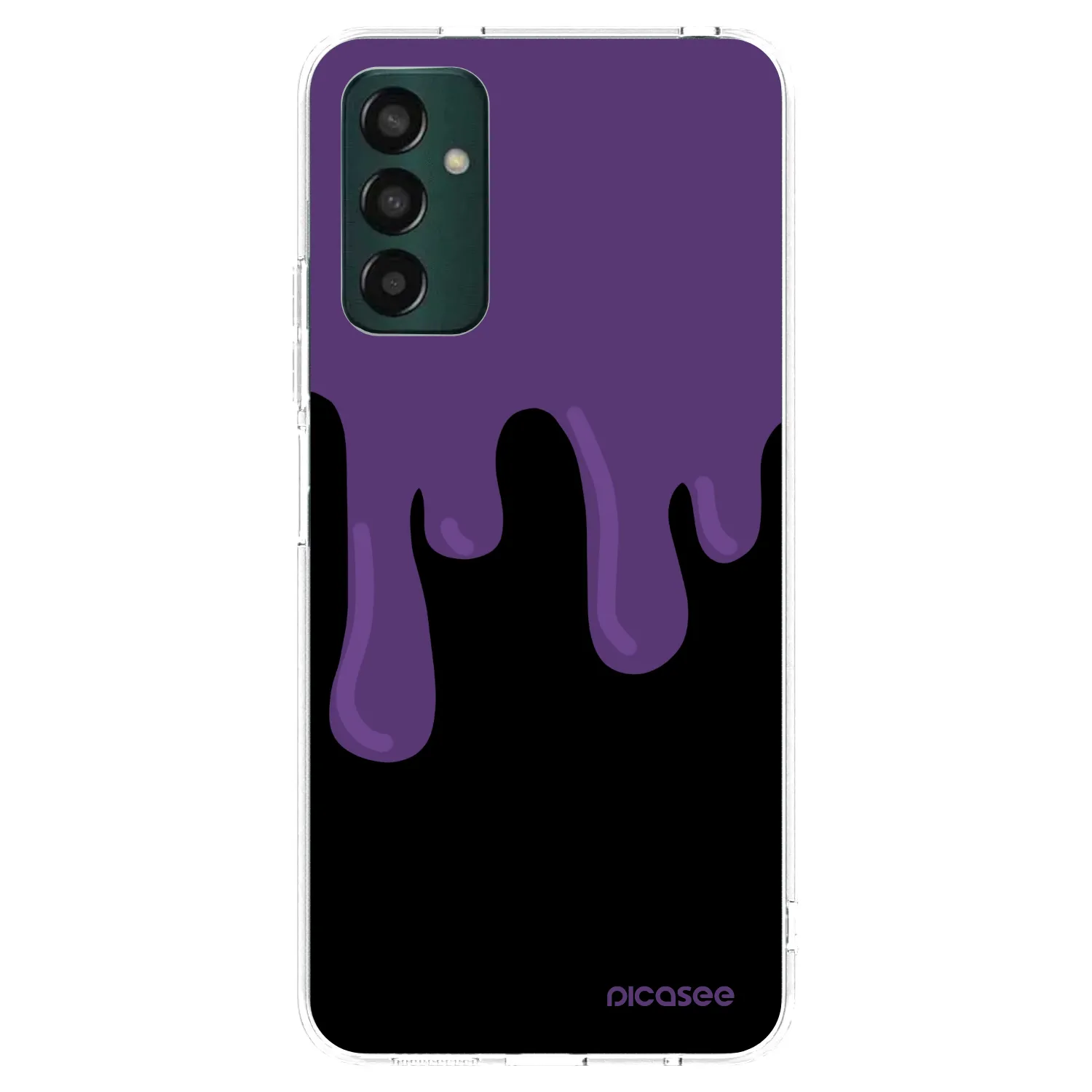 Picasee silikonový průhledný obal pro Samsung Galaxy M23 5G - Purple spooky