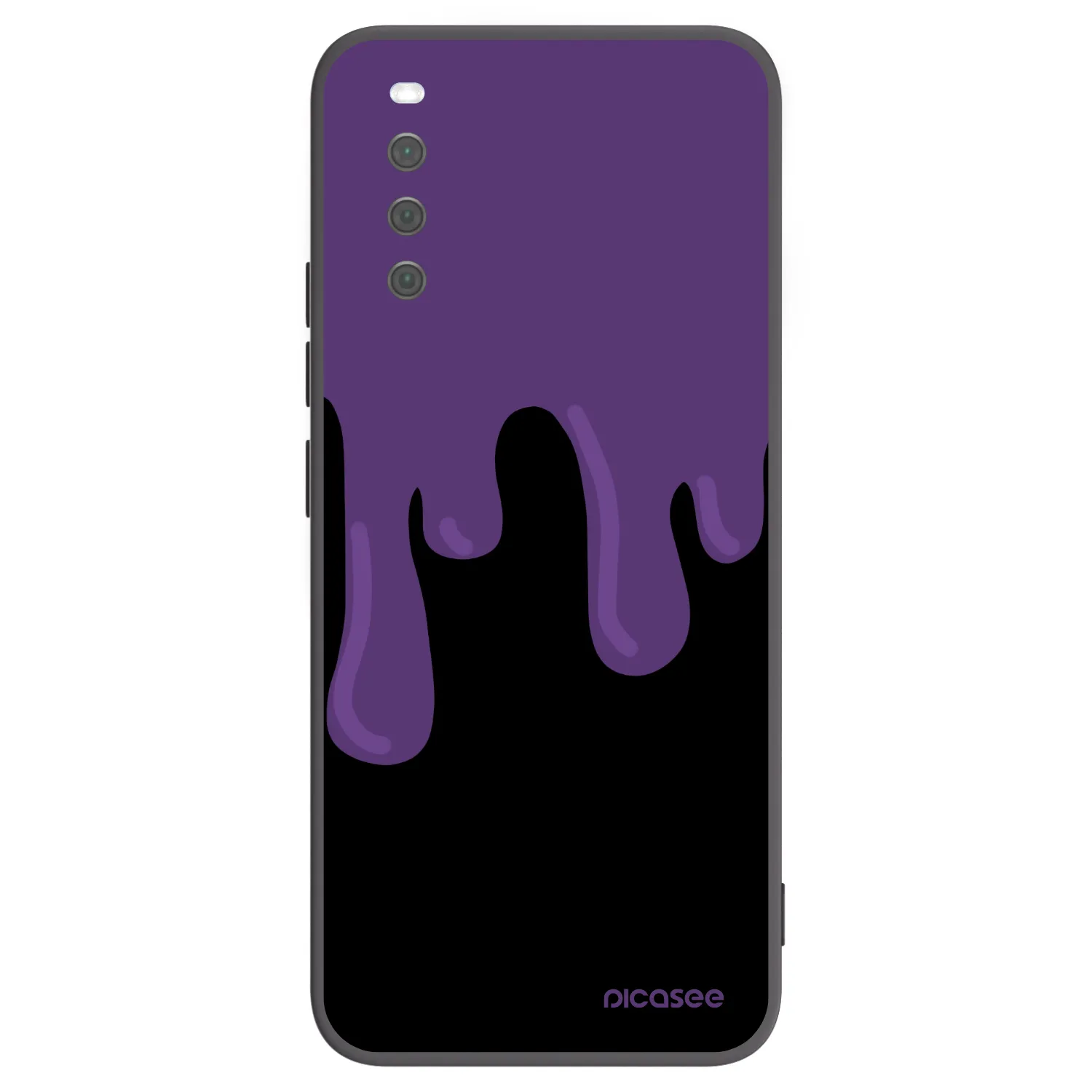 Picasee silikonový černý obal pro Sony Xperia 10 III - Purple spooky