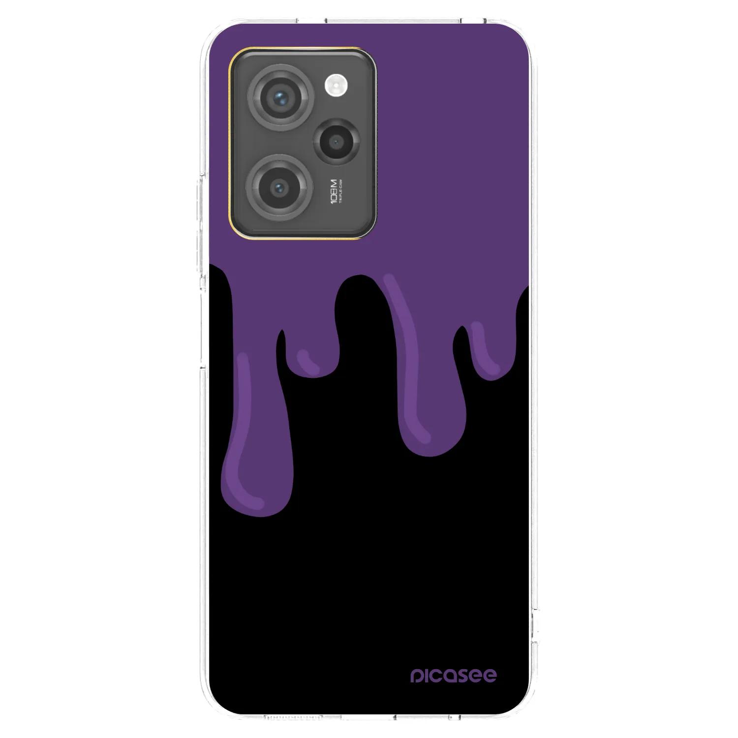 Picasee silikonový černý obal pro Xiaomi Poco X5 Pro - Purple spooky