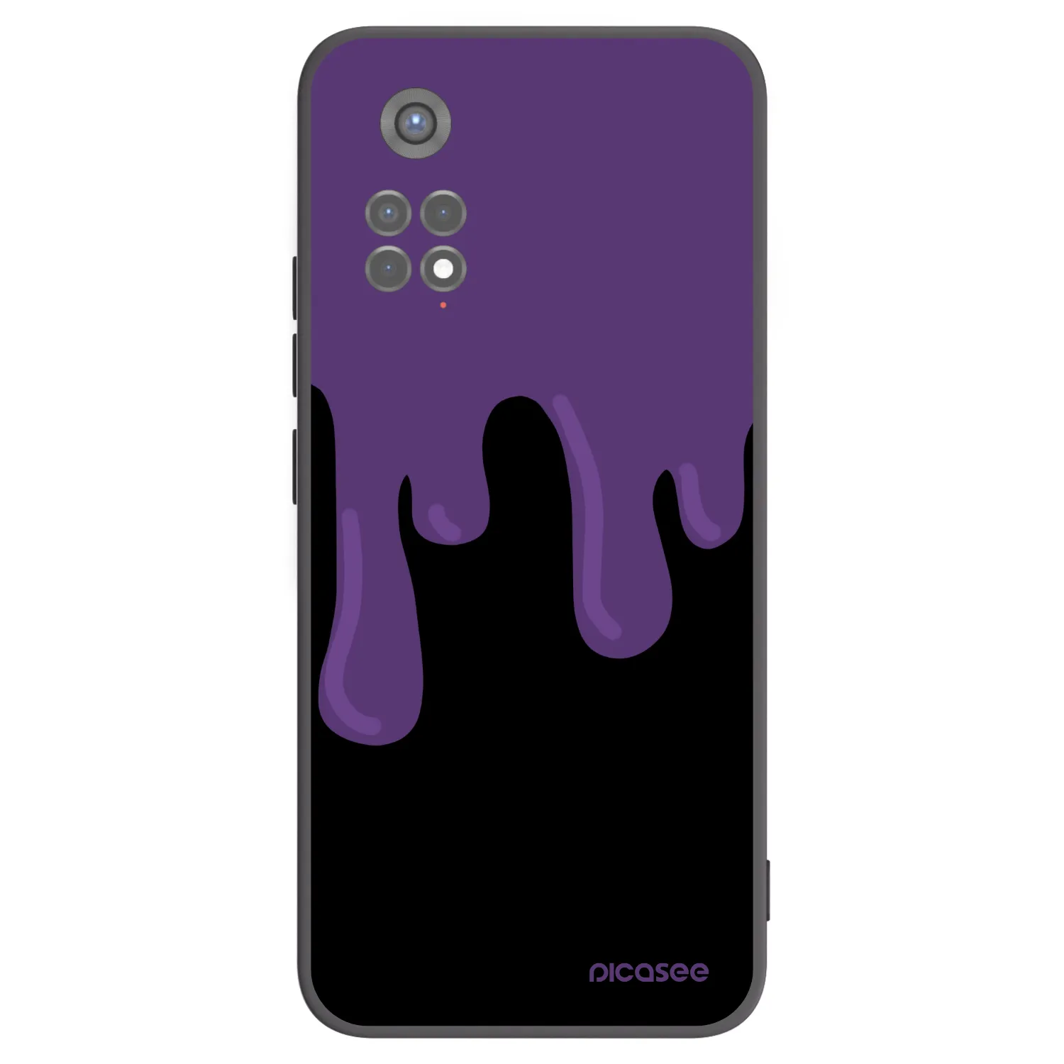 Picasee silikonový černý obal pro Xiaomi Redmi Note 11S 5G - Purple spooky