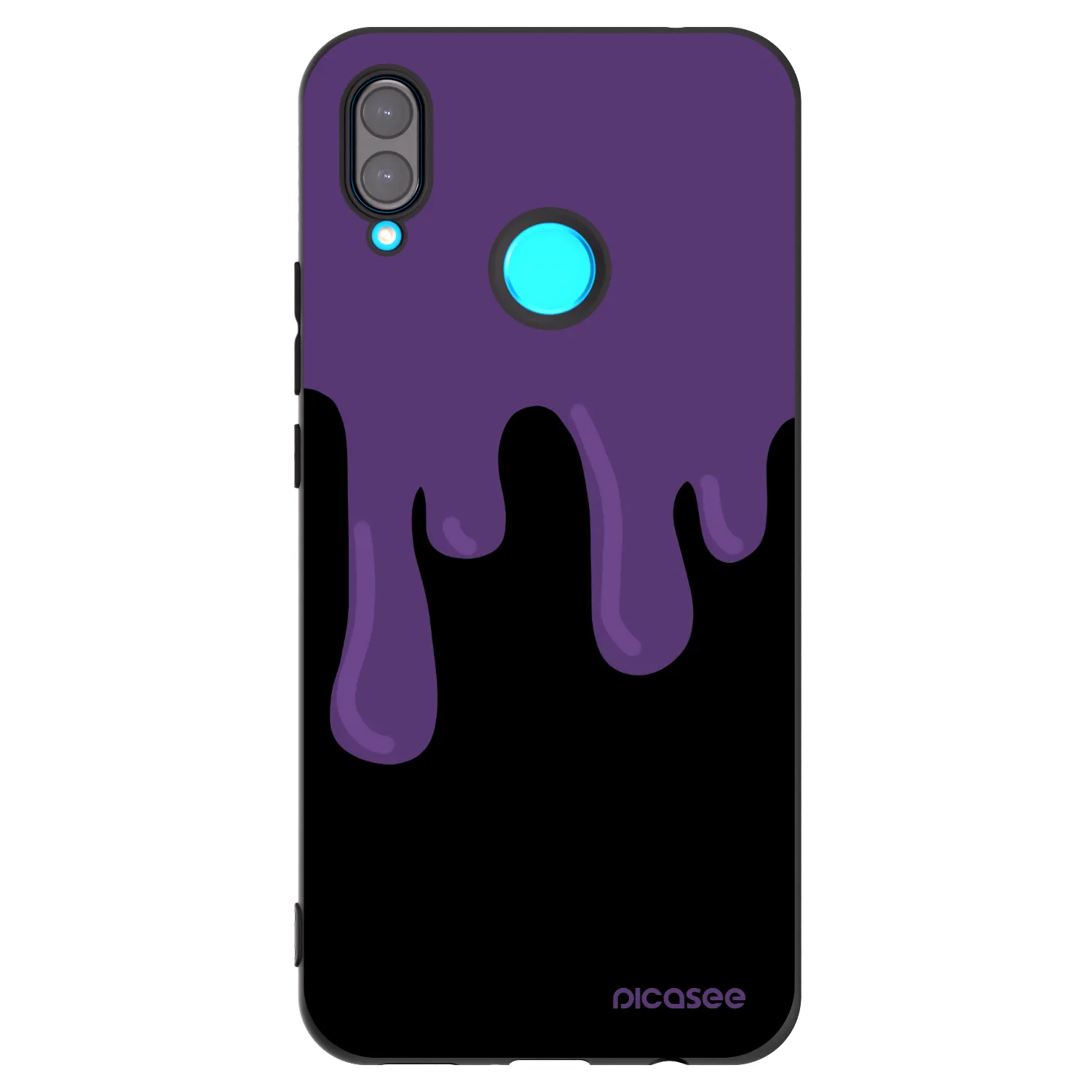 Picasee silikonový černý obal pro Huawei Nova 3i - Purple spooky