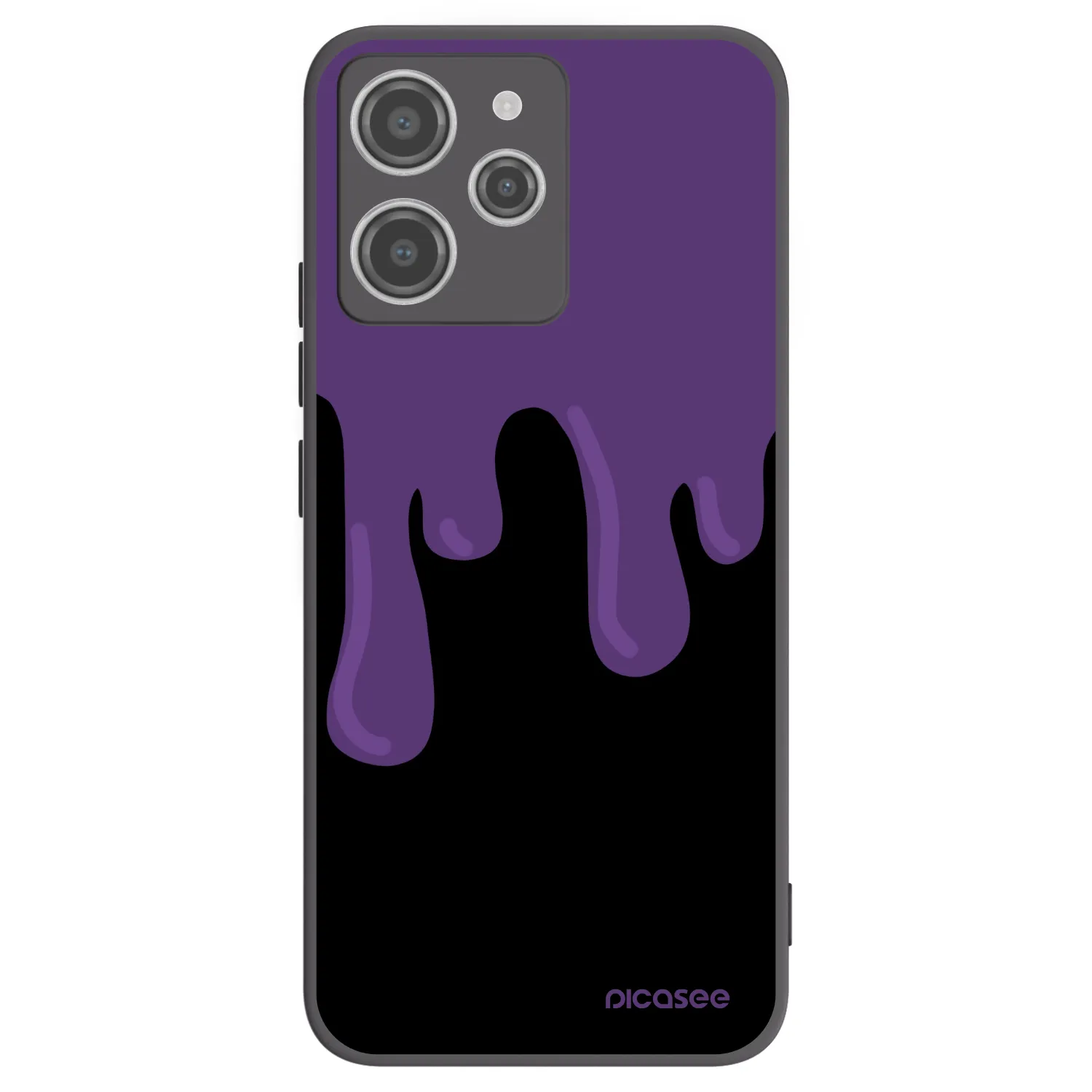 Picasee silikonový černý obal pro Xiaomi Redmi 12 4G - Purple spooky