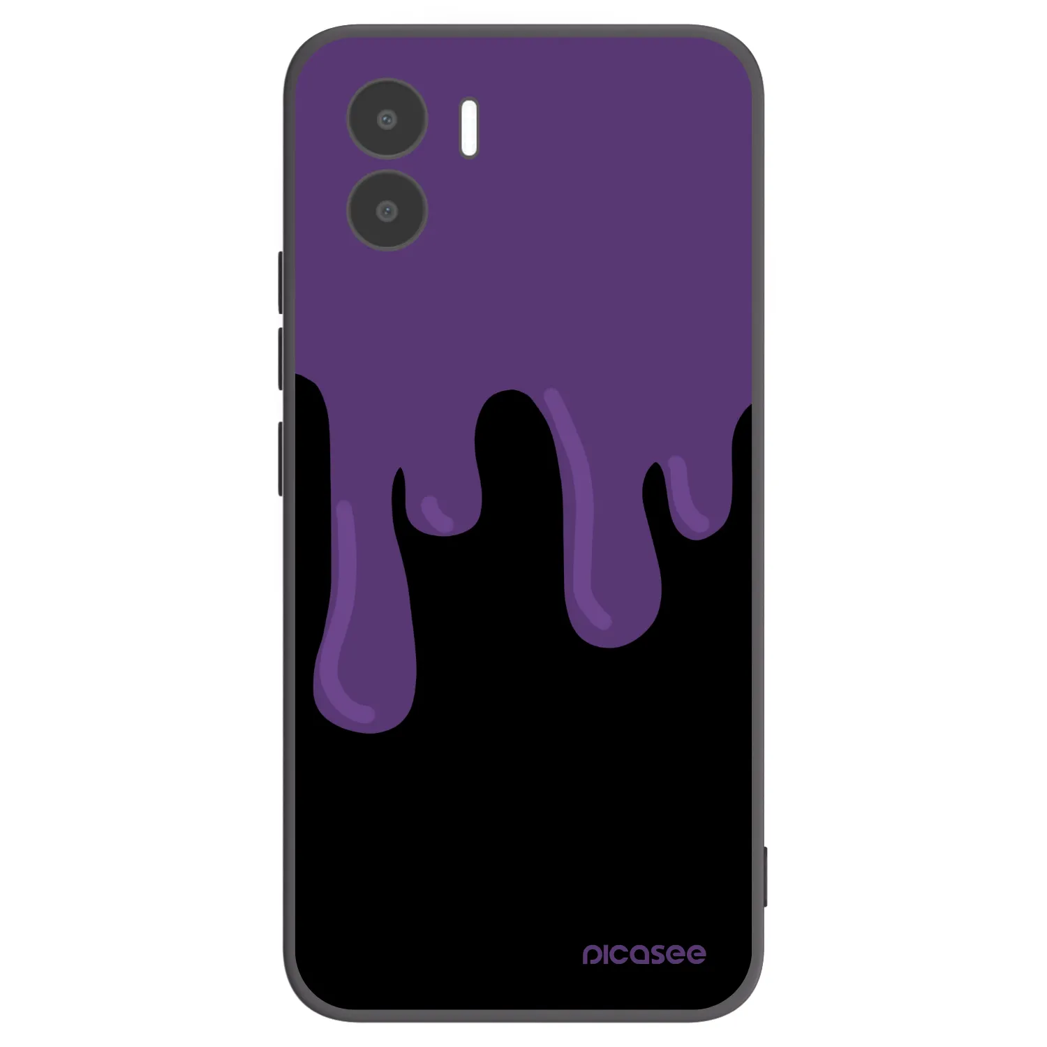 Picasee silikonový černý obal pro Xiaomi Redmi A2 - Purple spooky