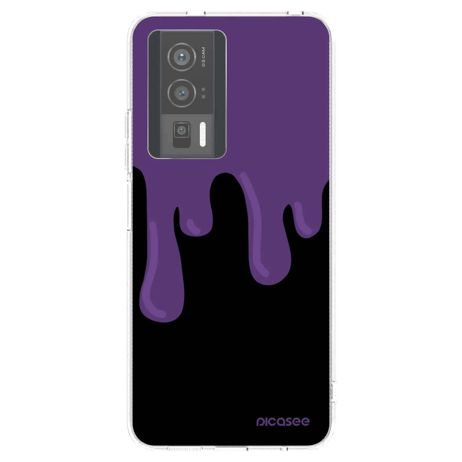 Picasee silikonový průhledný obal pro Xiaomi Poco F5 Pro 5G - Purple spooky