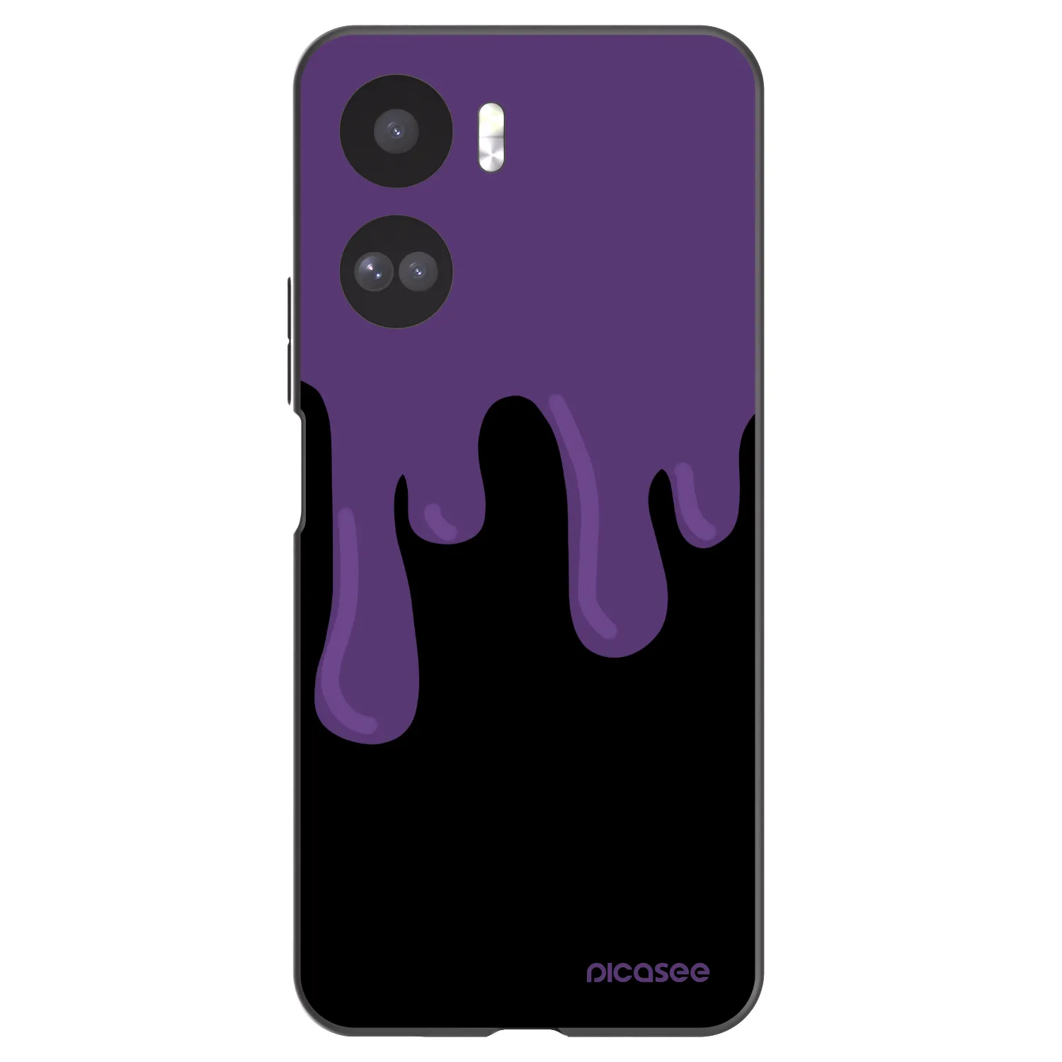 Picasee silikonový černý obal pro Honor 90 Lite 5G - Purple spooky