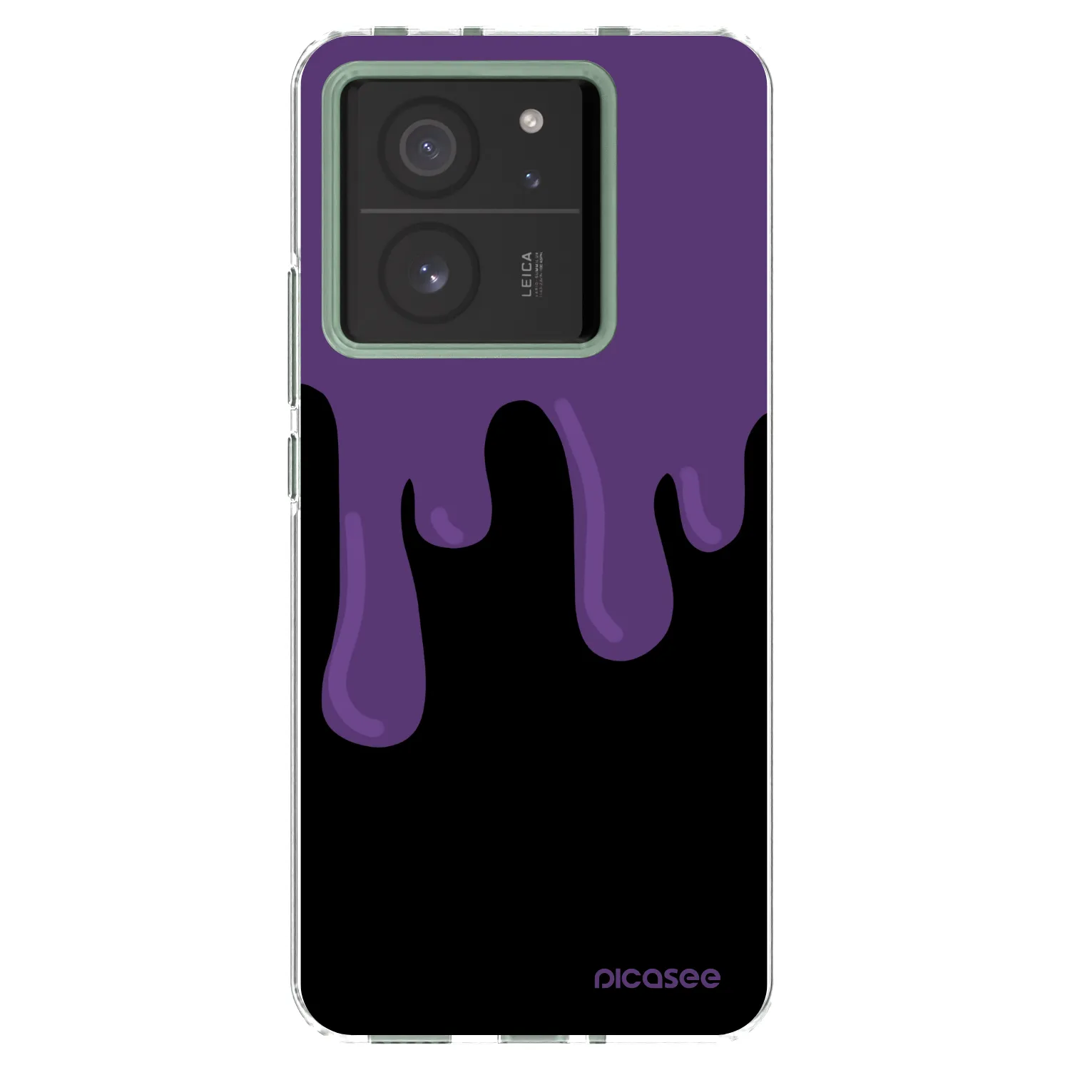 Picasee silikonový průhledný obal pro Xiaomi 13T Pro - Purple spooky