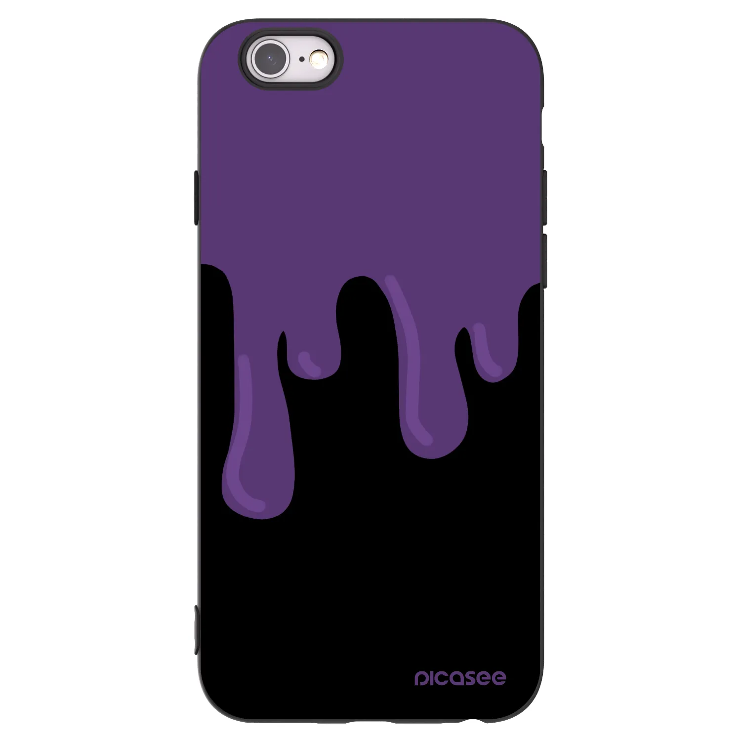 Picasee silikonový černý obal pro Apple iPhone 6/6S - Purple spooky