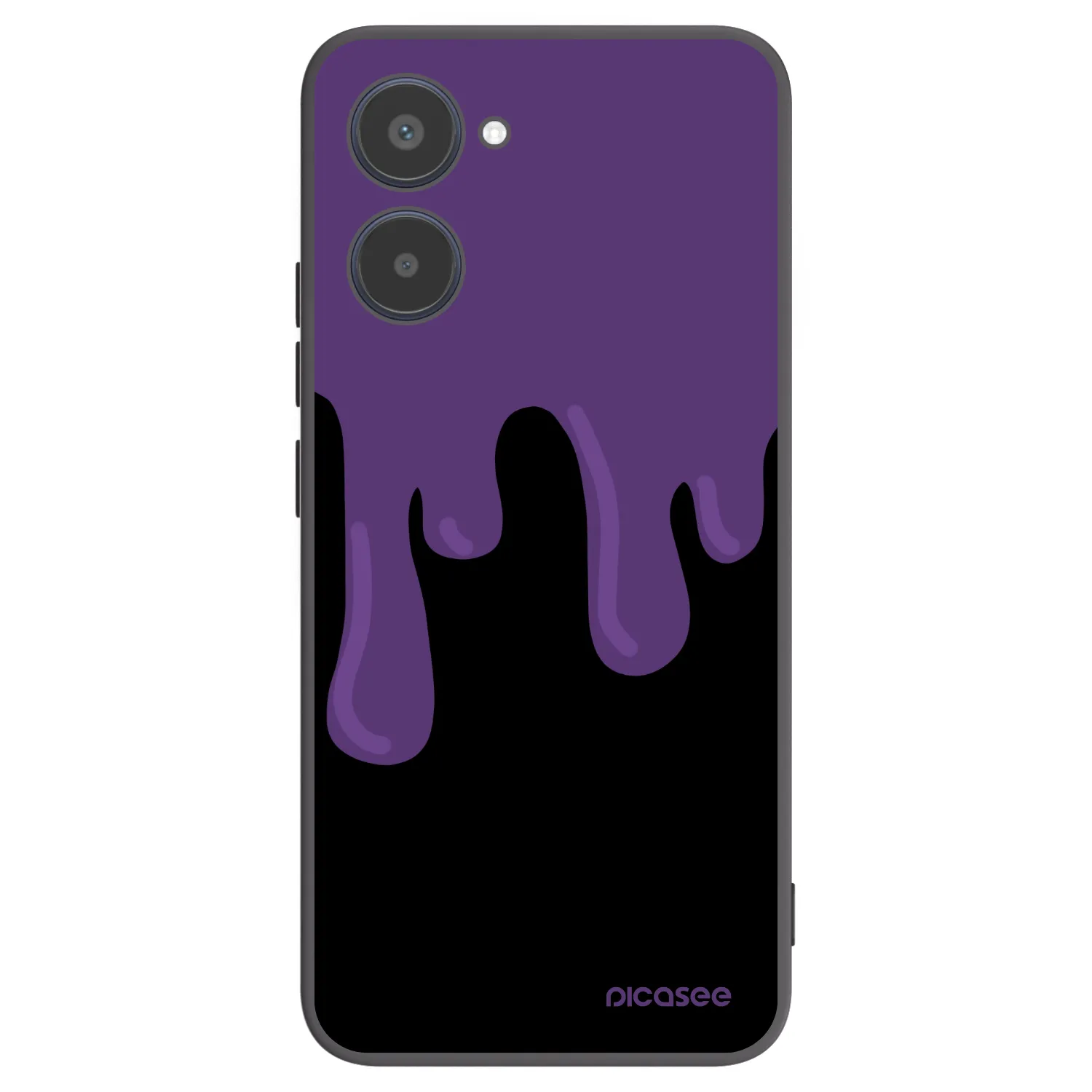Picasee silikonový černý obal pro Realme 10 4G - Purple spooky