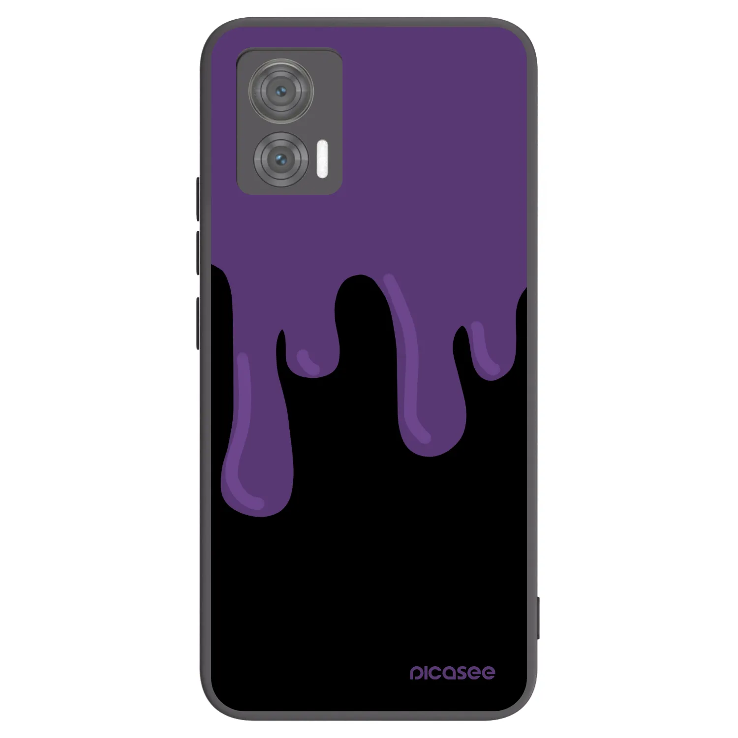 Picasee silikonový černý obal pro Motorola Edge 30 Neo - Purple spooky