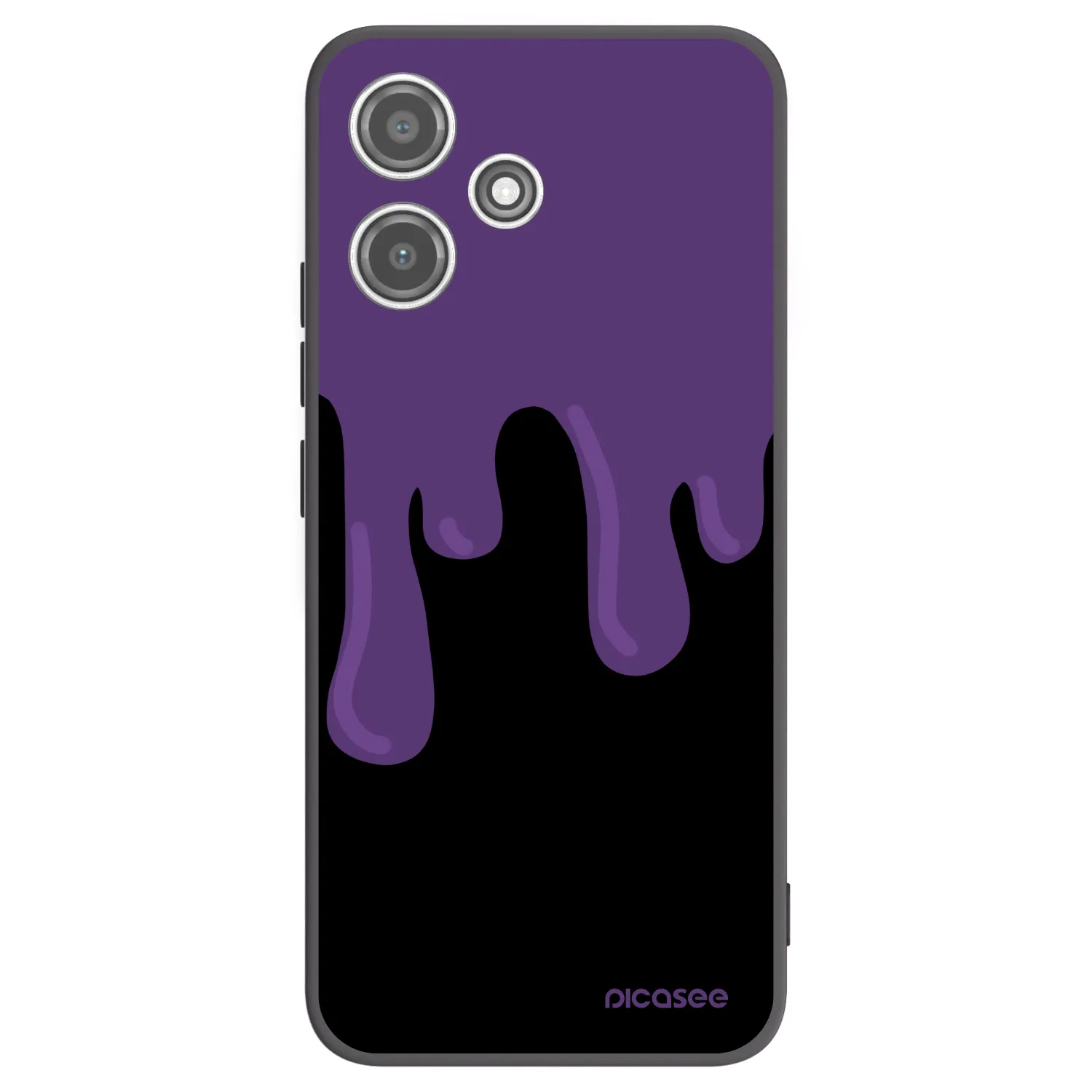 Picasee silikonový černý obal pro Xiaomi Redmi 12 5G - Purple spooky