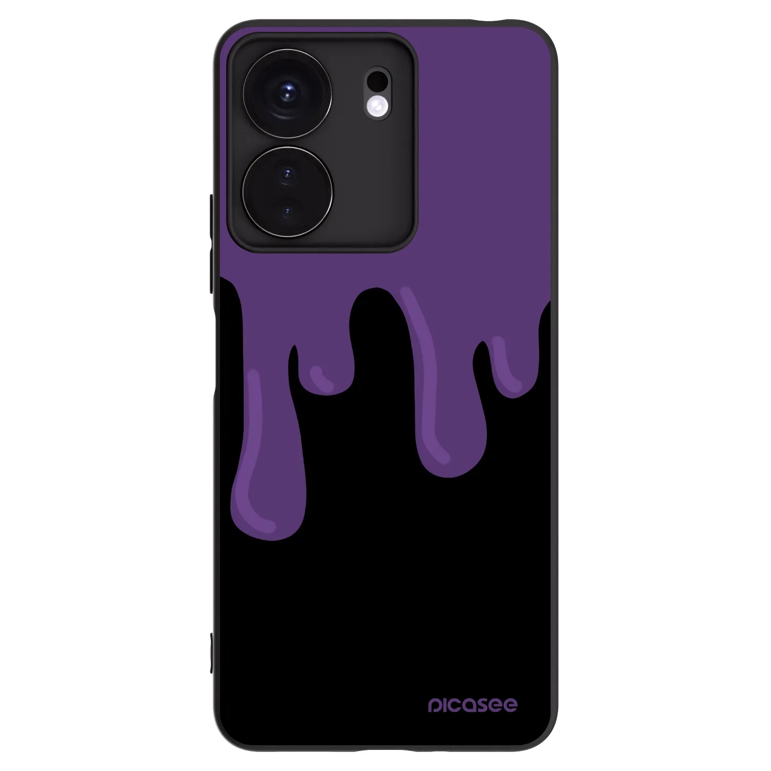 Picasee silikonový černý obal pro Xiaomi Redmi 13C 4G - Purple spooky