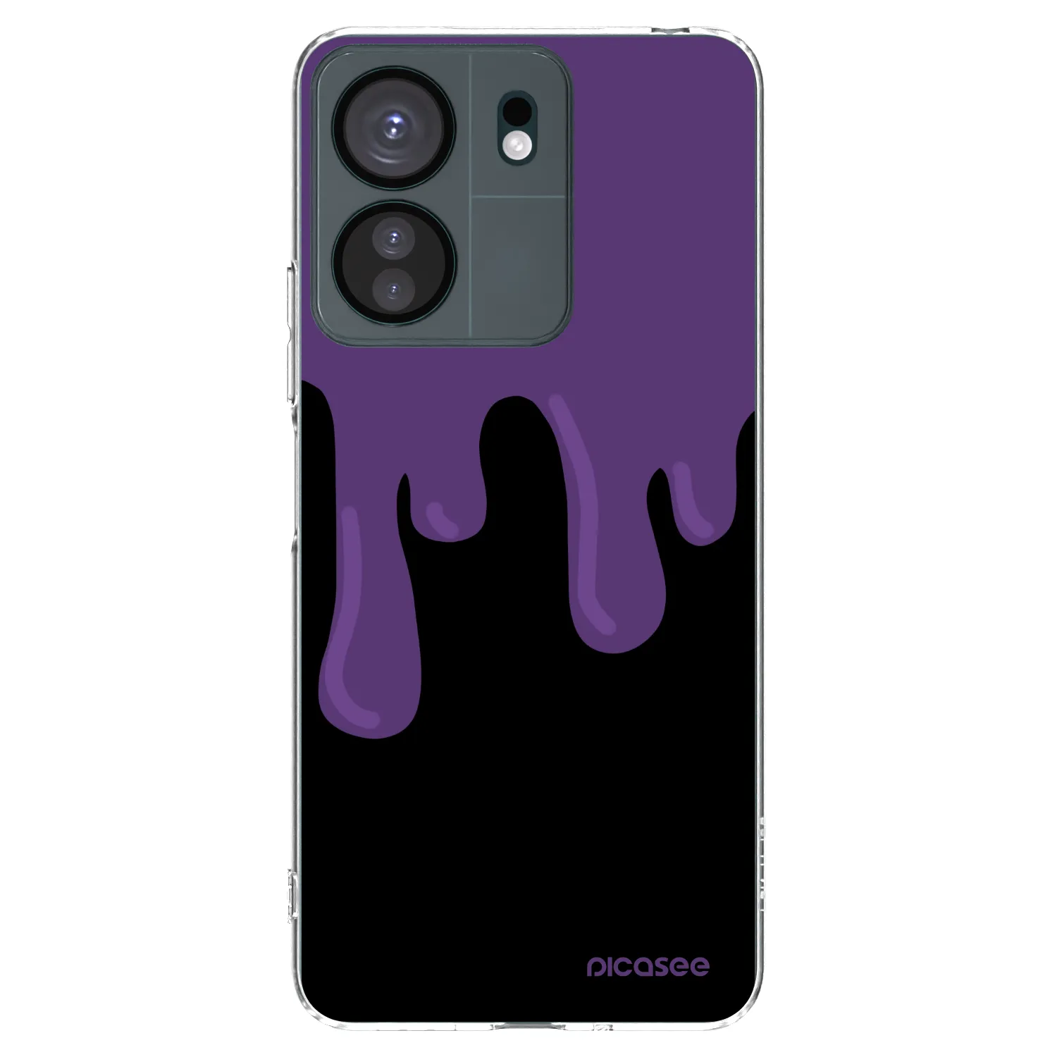 Picasee silikonový průhledný obal pro Xiaomi Redmi 13C 4G - Purple spooky