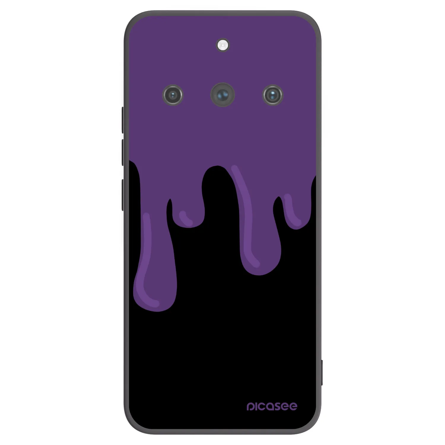 Picasee silikonový černý obal pro Realme 11 Pro+ - Purple spooky