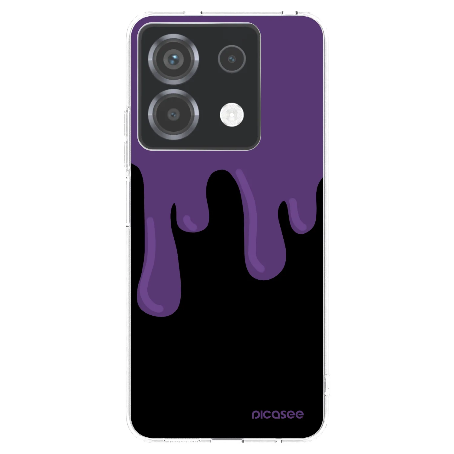 Picasee silikonový průhledný obal pro Xiaomi Poco X6 - Purple spooky