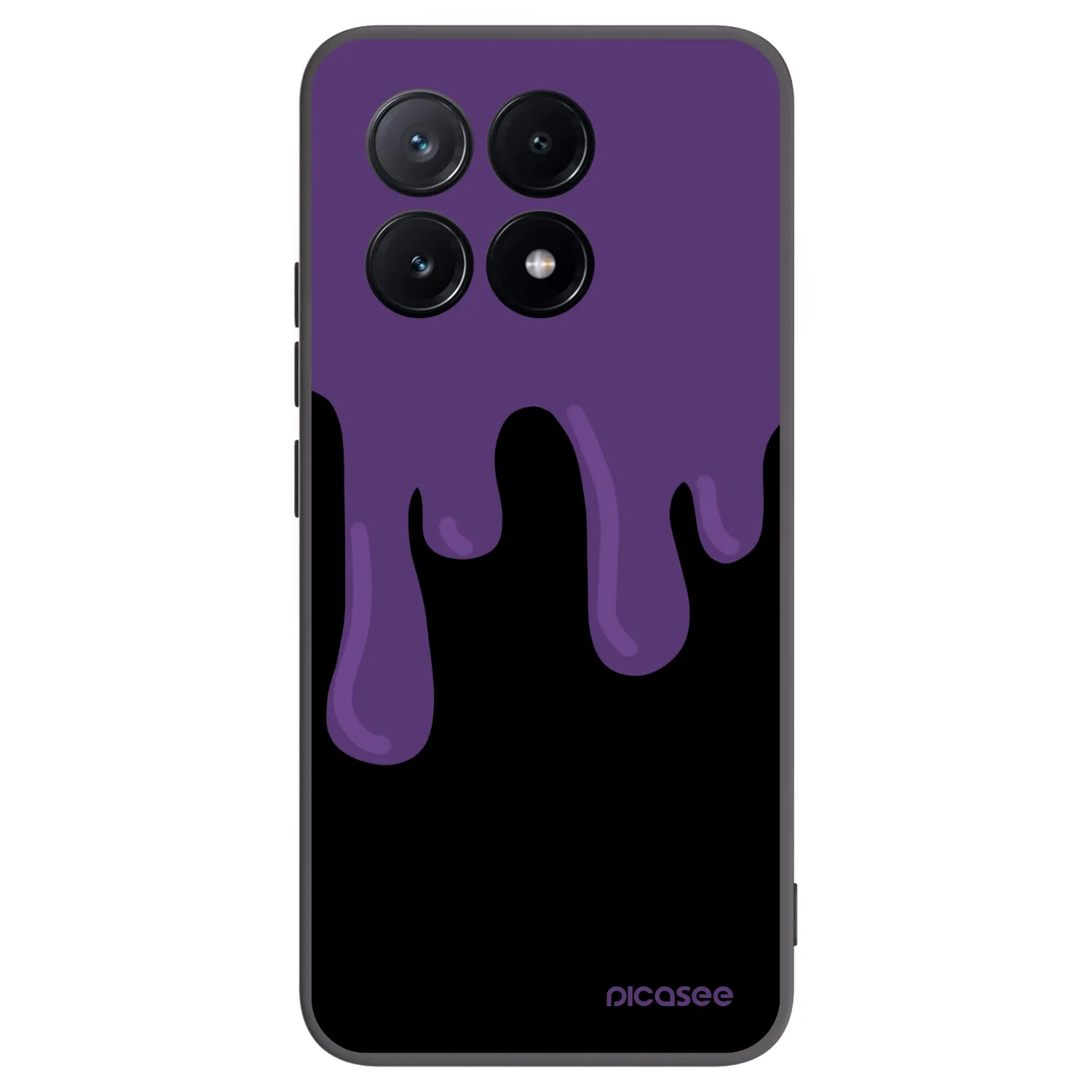 Picasee silikonový černý obal pro Xiaomi Poco X6 Pro - Purple spooky