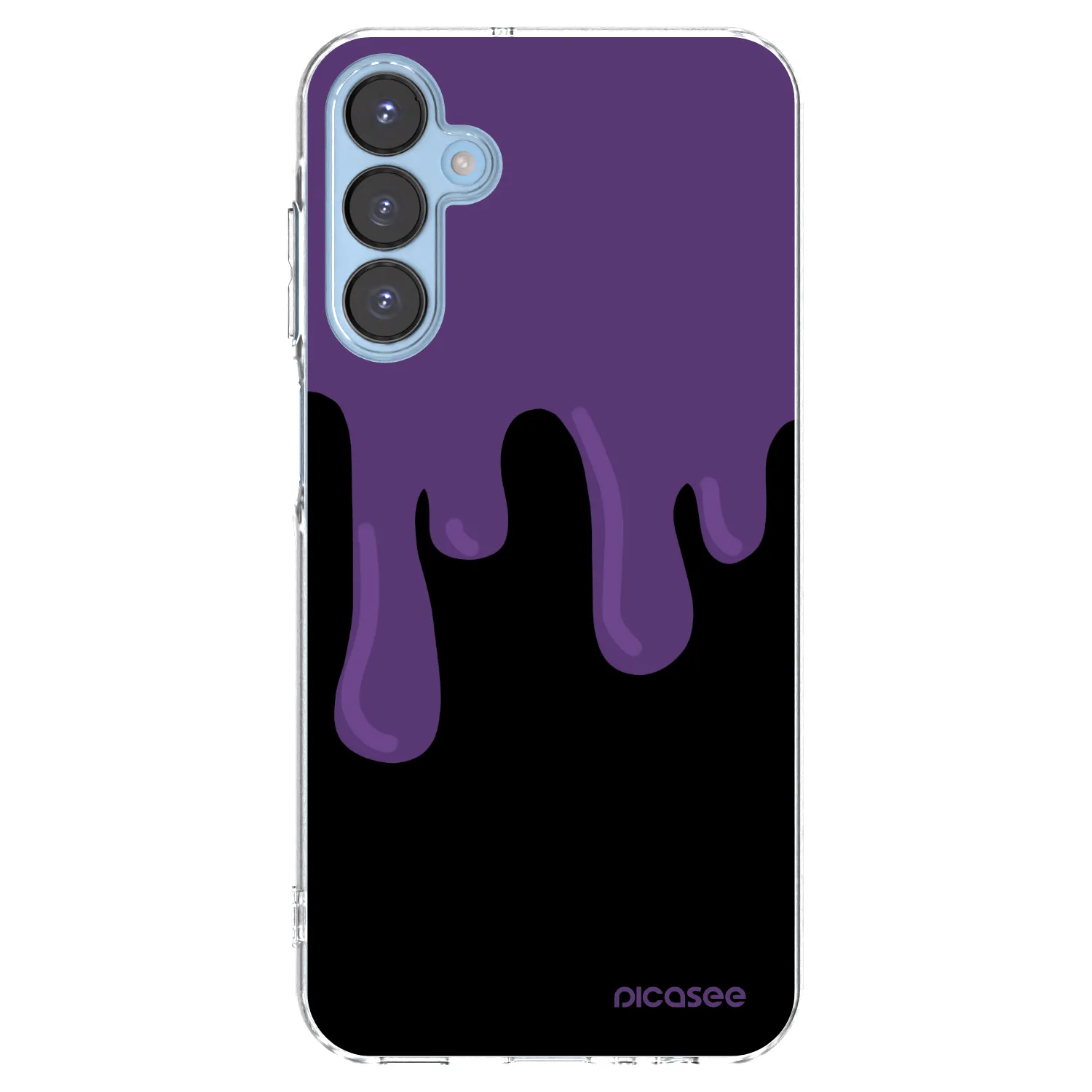 Picasee silikonový průhledný obal pro Samsung Galaxy A15 A156B 5G - Purple spooky