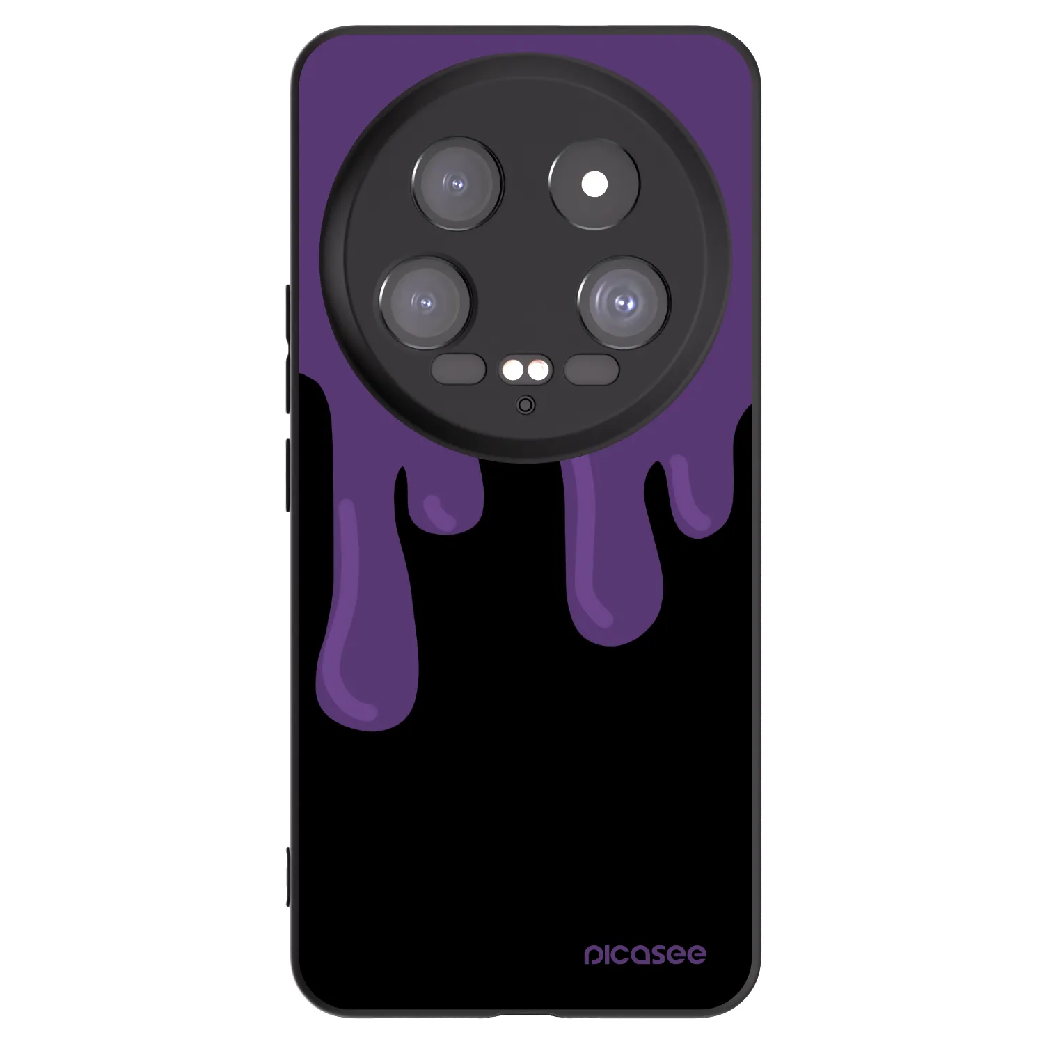 Picasee silikonový černý obal pro Xiaomi 14 Ultra - Purple spooky