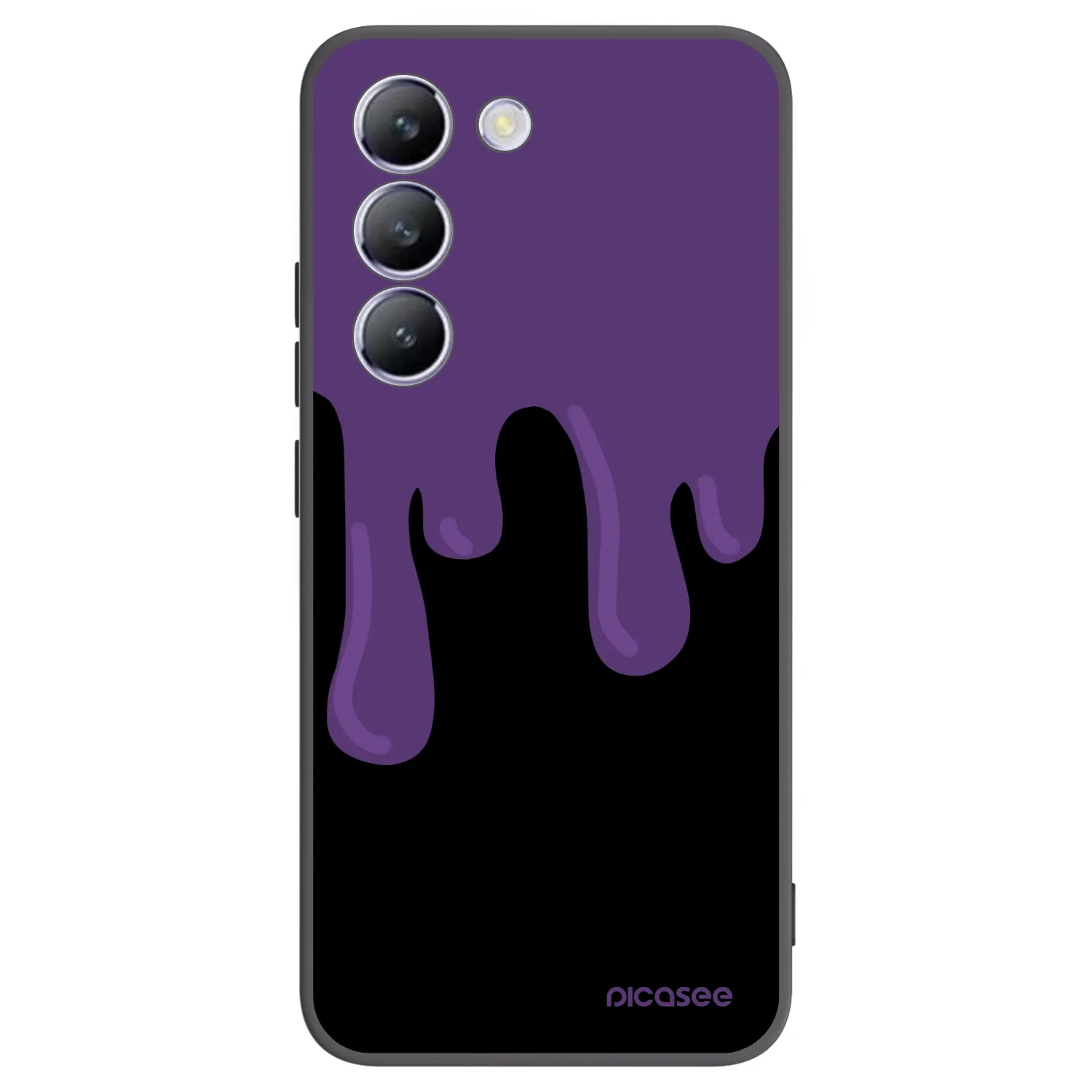 Picasee silikonový černý obal pro Vivo V40 SE 5G - Purple spooky