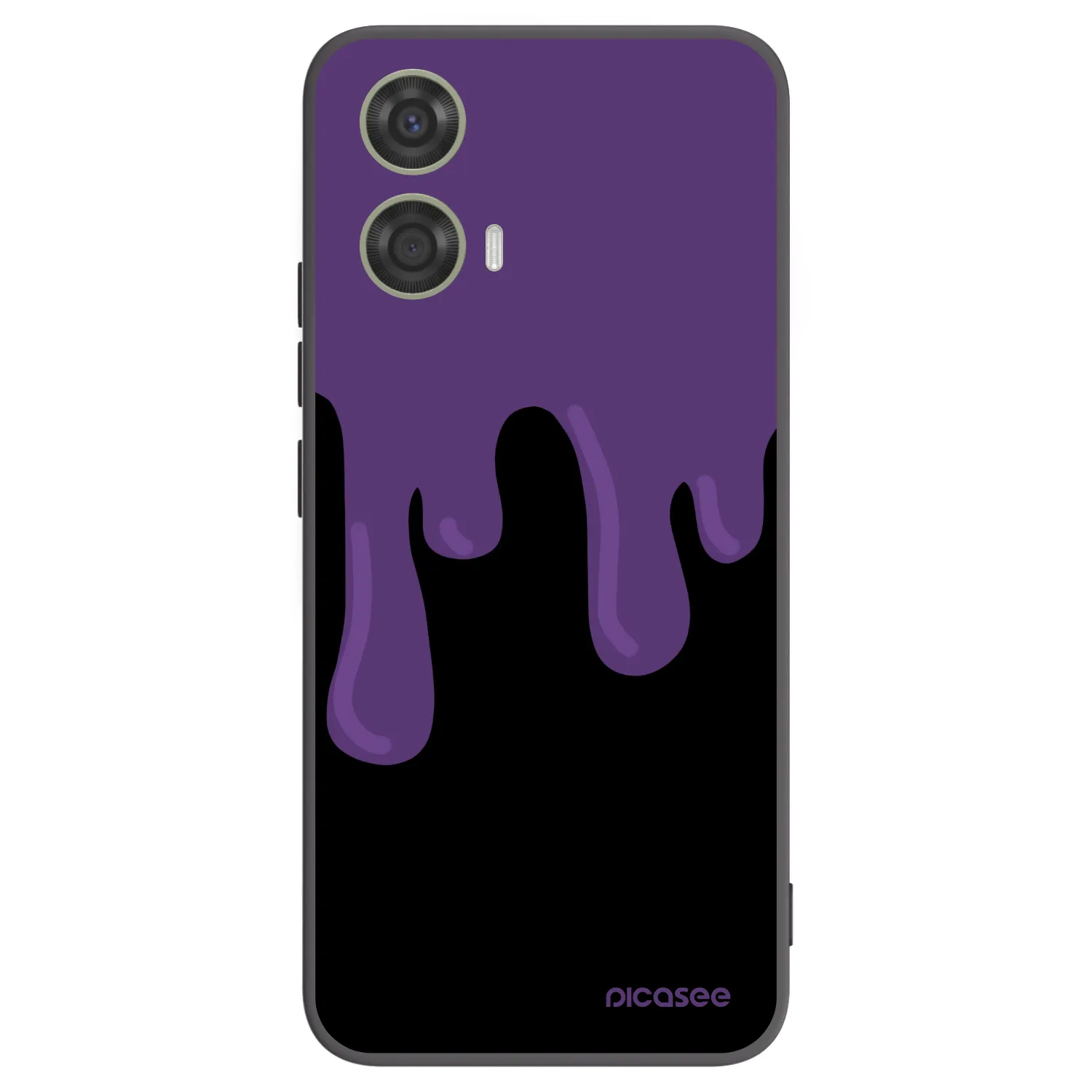 Picasee silikonový černý obal pro Motorola Moto G24 - Purple spooky