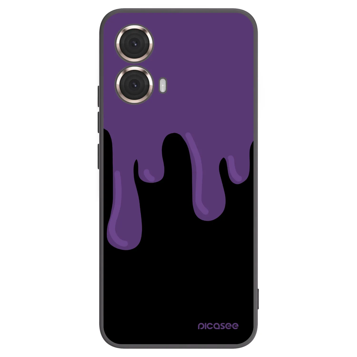 Picasee silikonový černý obal pro Motorola Moto G85 - Purple spooky