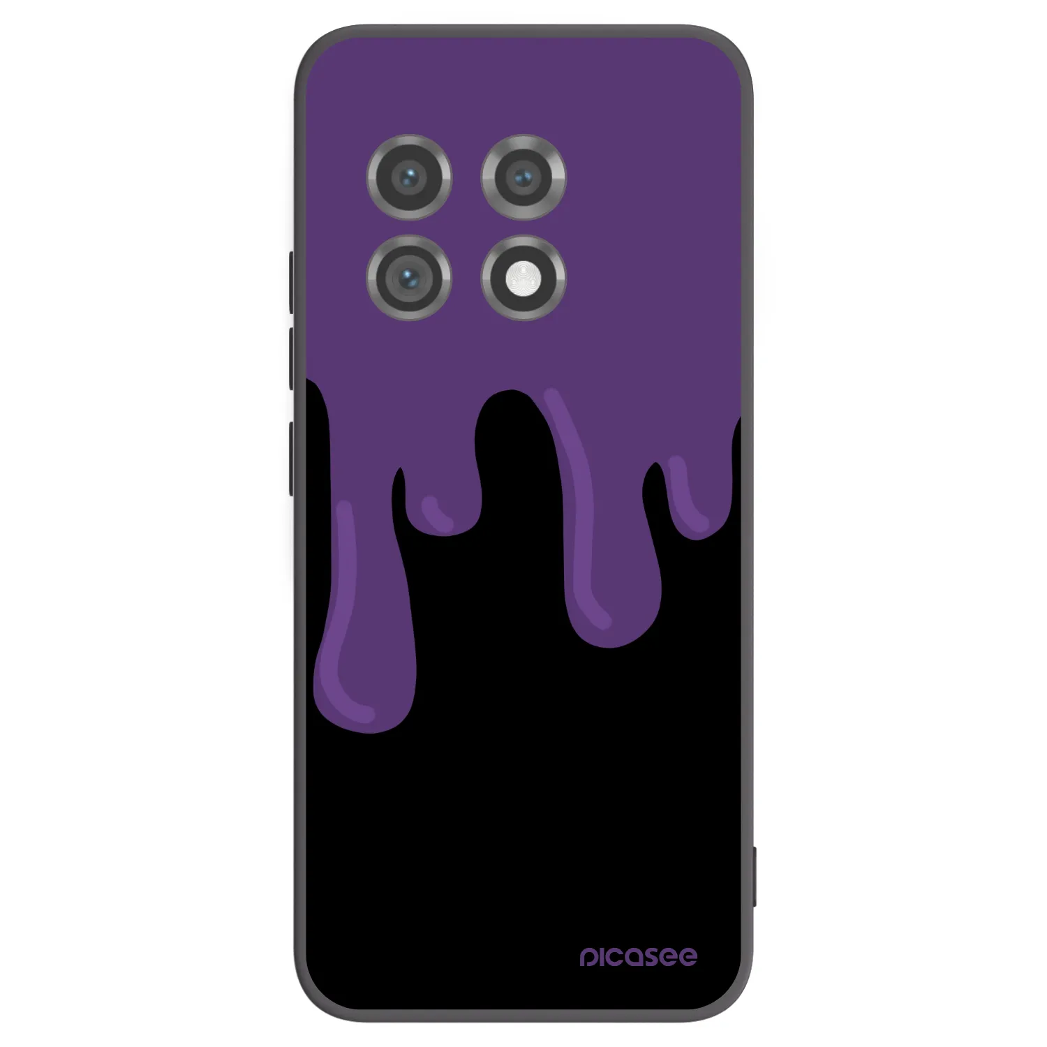 Picasee silikonový černý obal pro OnePlus 11 5G - Purple spooky