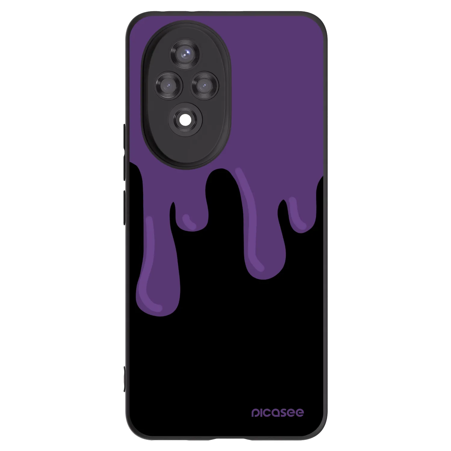 Picasee silikonový černý obal pro Honor 200 Pro 5G - Purple spooky