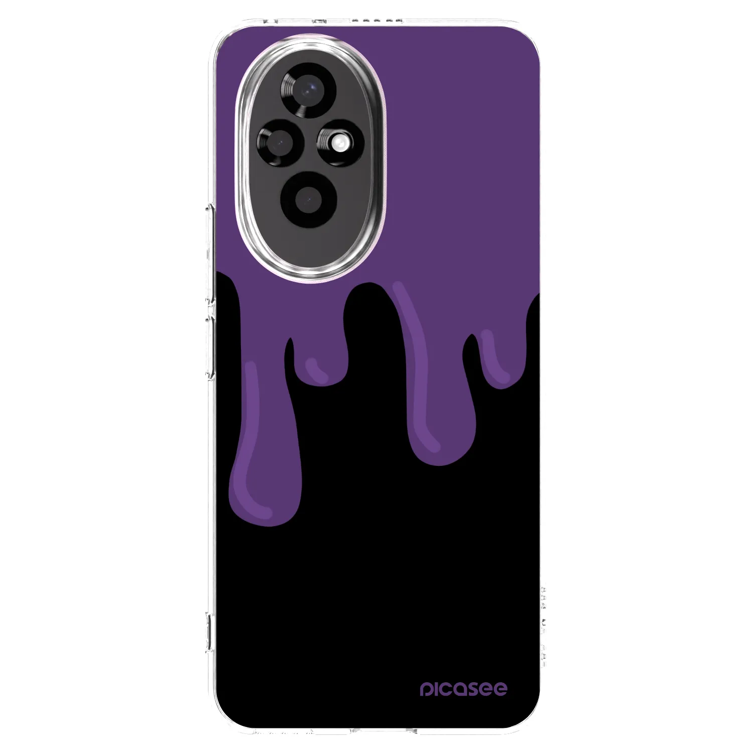 Picasee silikonový průhledný obal pro Honor 200 Pro 5G - Purple spooky