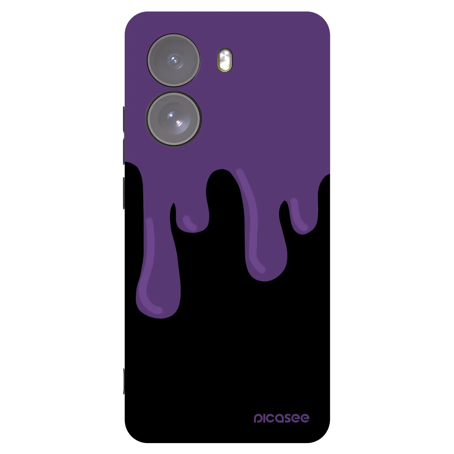 Picasee silikonový černý obal pro Xiaomi Poco X7 - Purple spooky