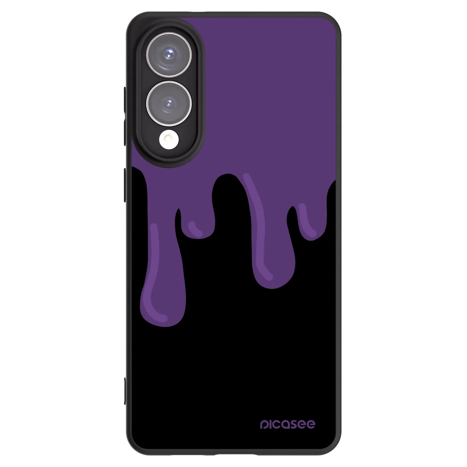 Picasee silikonový černý obal pro Samsung Galaxy S25 Edge 5G - Purple spooky