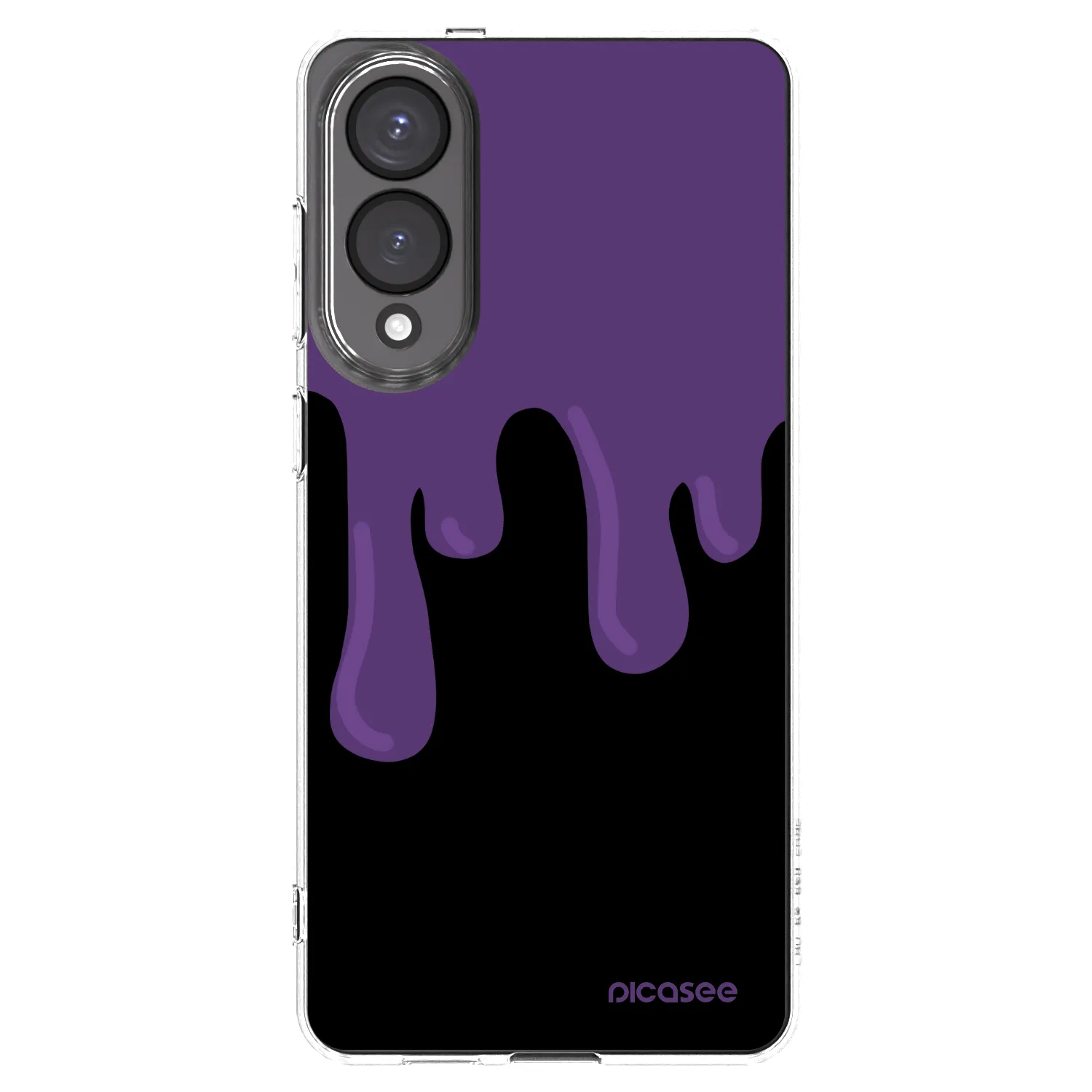 Picasee silikonový průhledný obal pro Samsung Galaxy S25 Edge 5G - Purple spooky