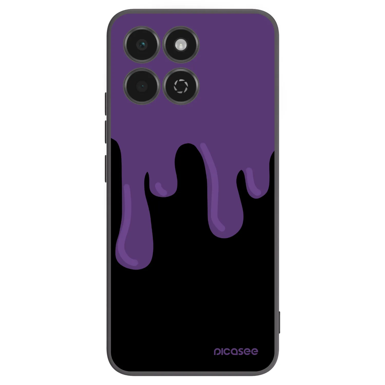 Picasee silikonový černý obal pro Honor 200 Smart 5G - Purple spooky