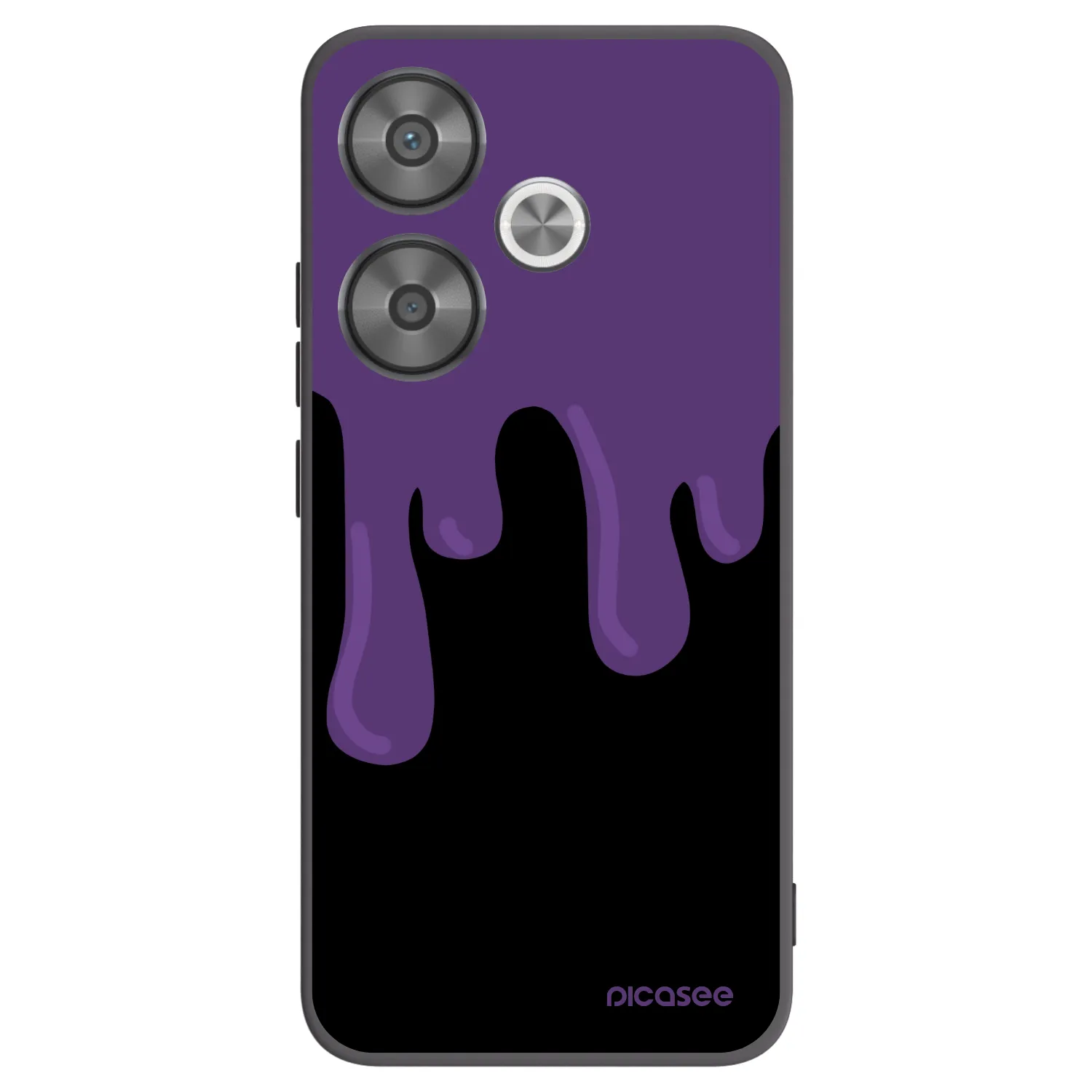 Picasee silikonový černý obal pro Xiaomi Poco F6 - Purple spooky