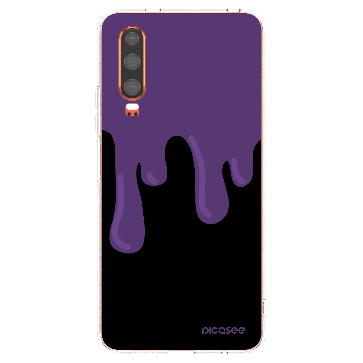 Picasee silikonový průhledný obal pro Huawei P30 - Purple spooky